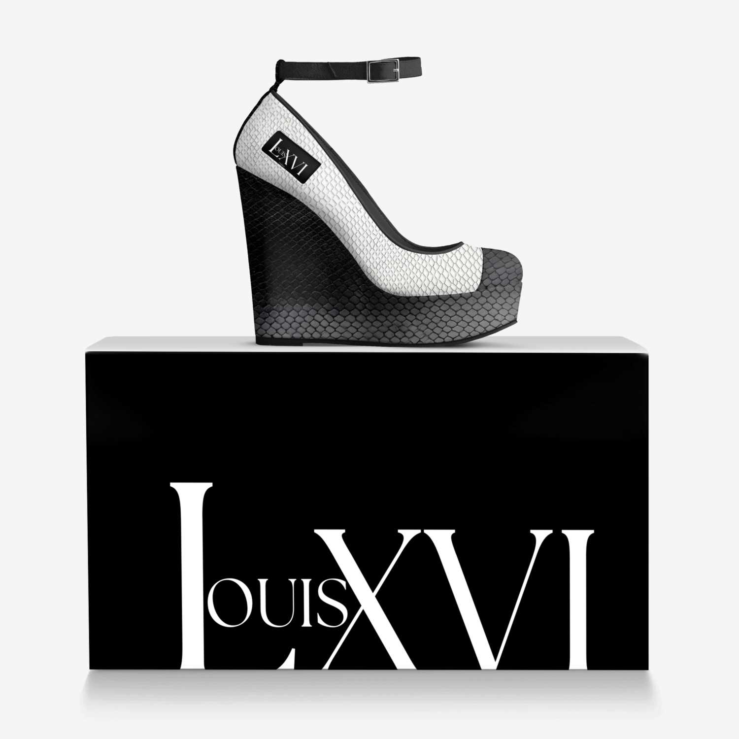 Louis VX1 custom made in Italy shoes by Aboutir Apparel | Over box view