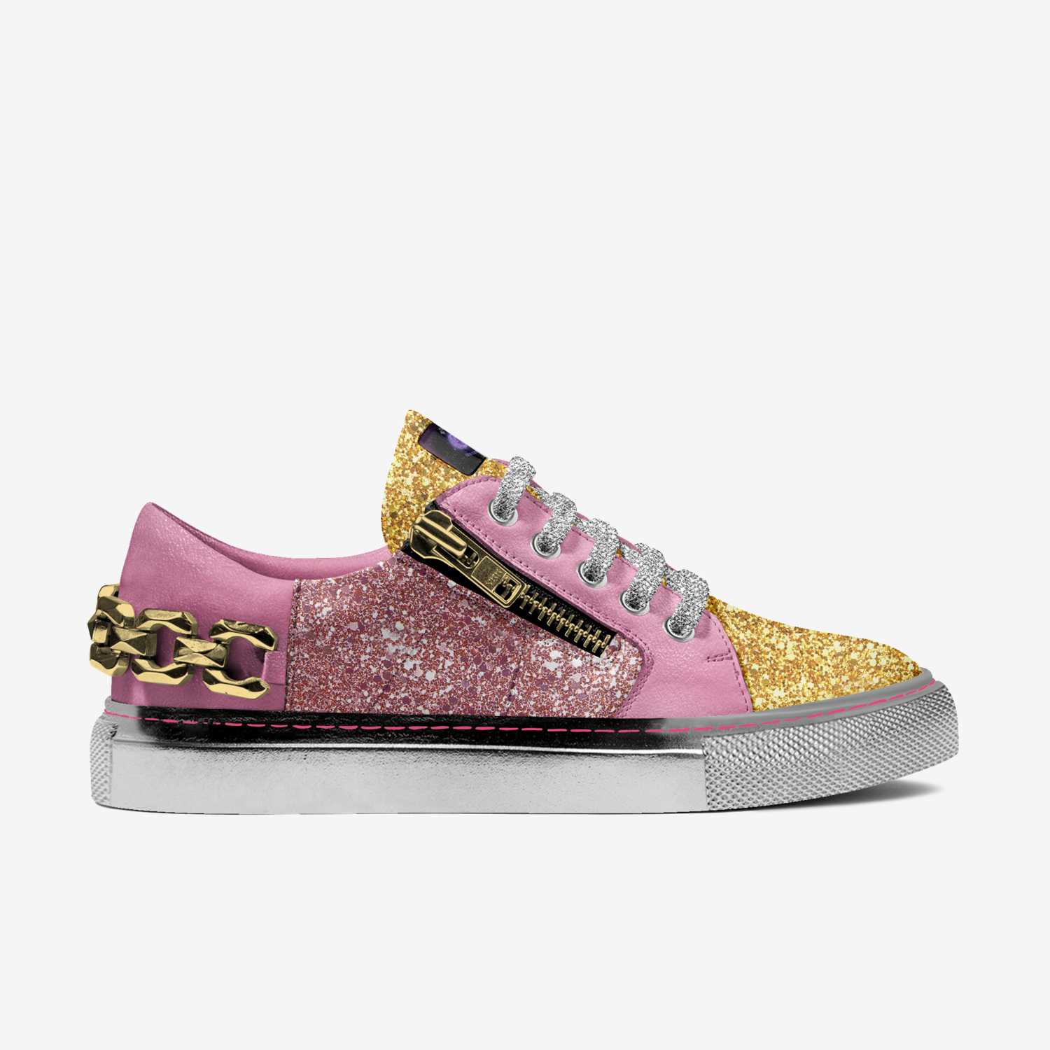 Galactic Starfire custom made in Italy shoes by Joseph vancaeneghem | Side view