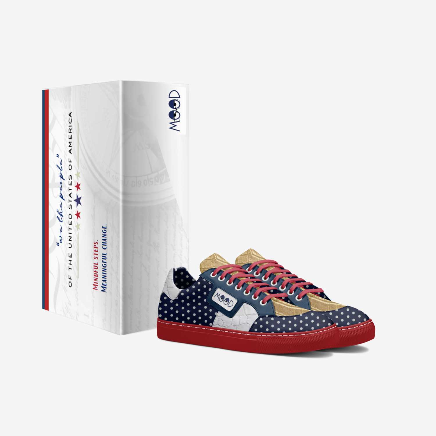 Mindful America  custom made in Italy shoes by Kara Pederson | Box view