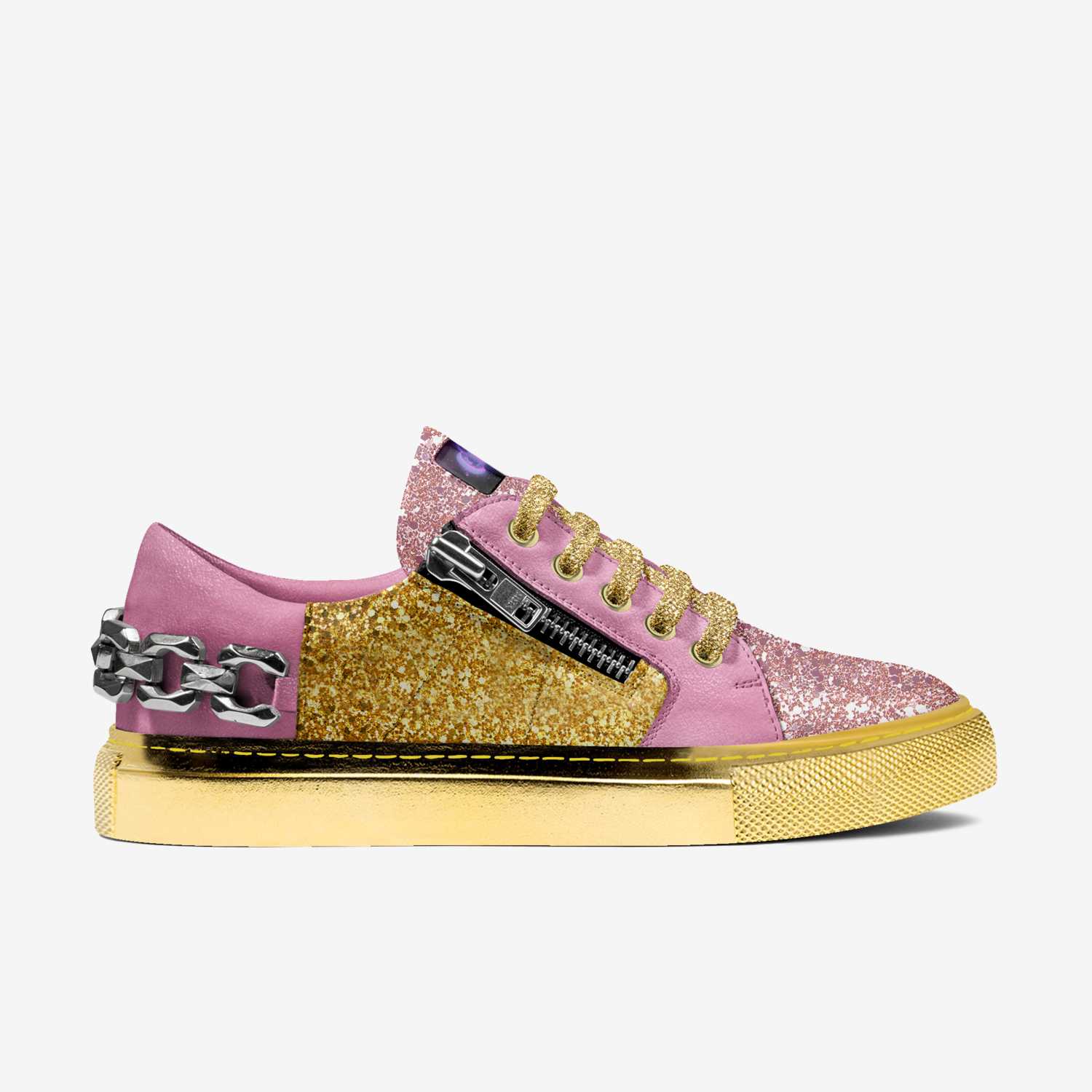 Iridescent Dream custom made in Italy shoes by Joseph vancaeneghem | Side view