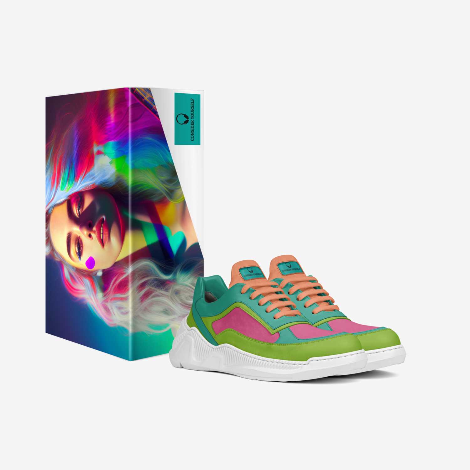 Effeciency custom made in Italy shoes by Haley Chilson | Box view