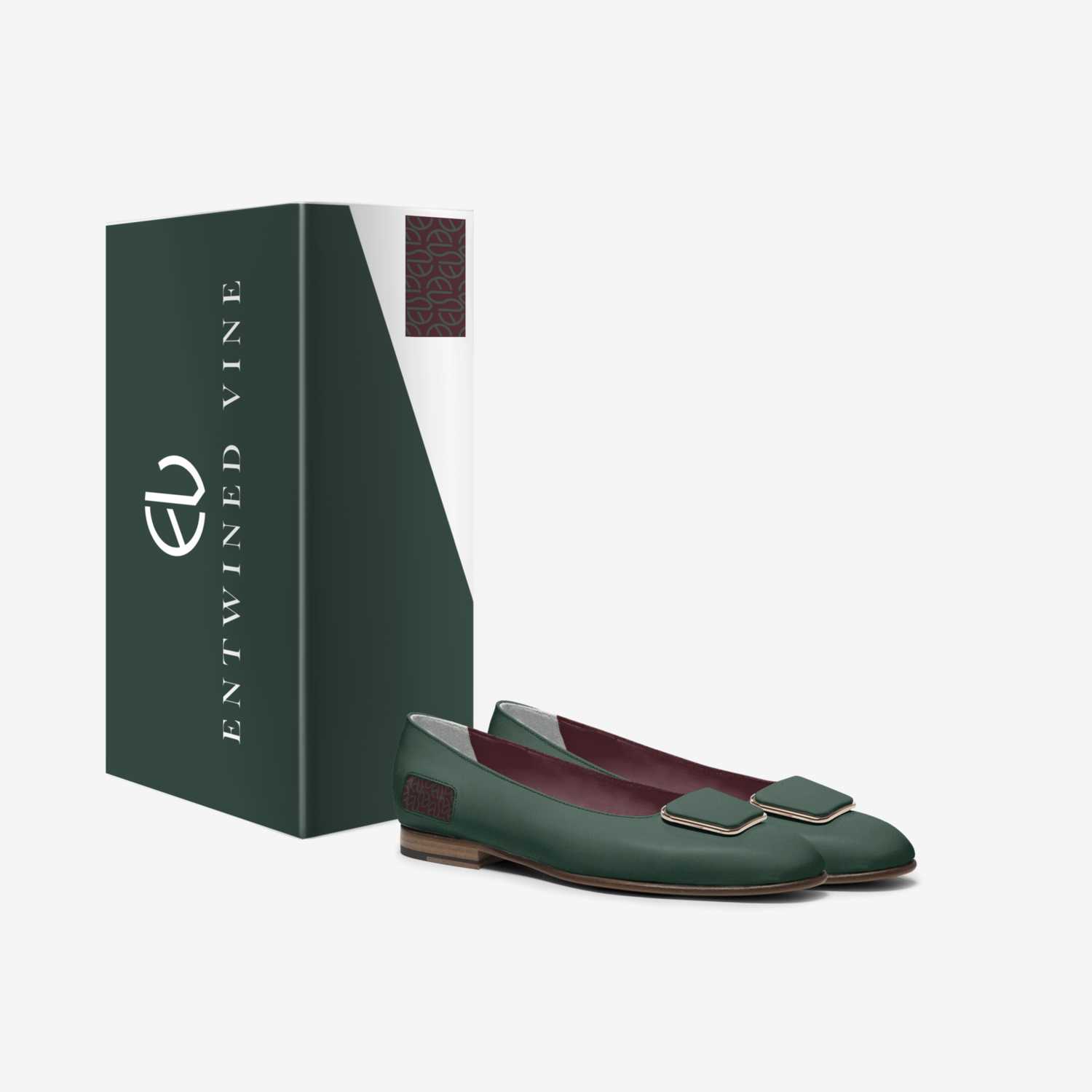 Entwined Vine custom made in Italy shoes by Cheryl Parker | Box view