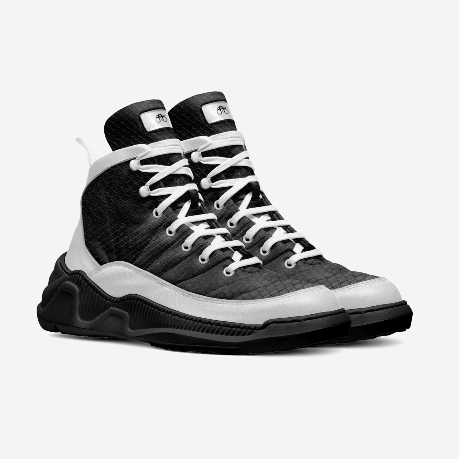 Gems Black Diamond custom made in Italy shoes by Brandon Edwards | Double view