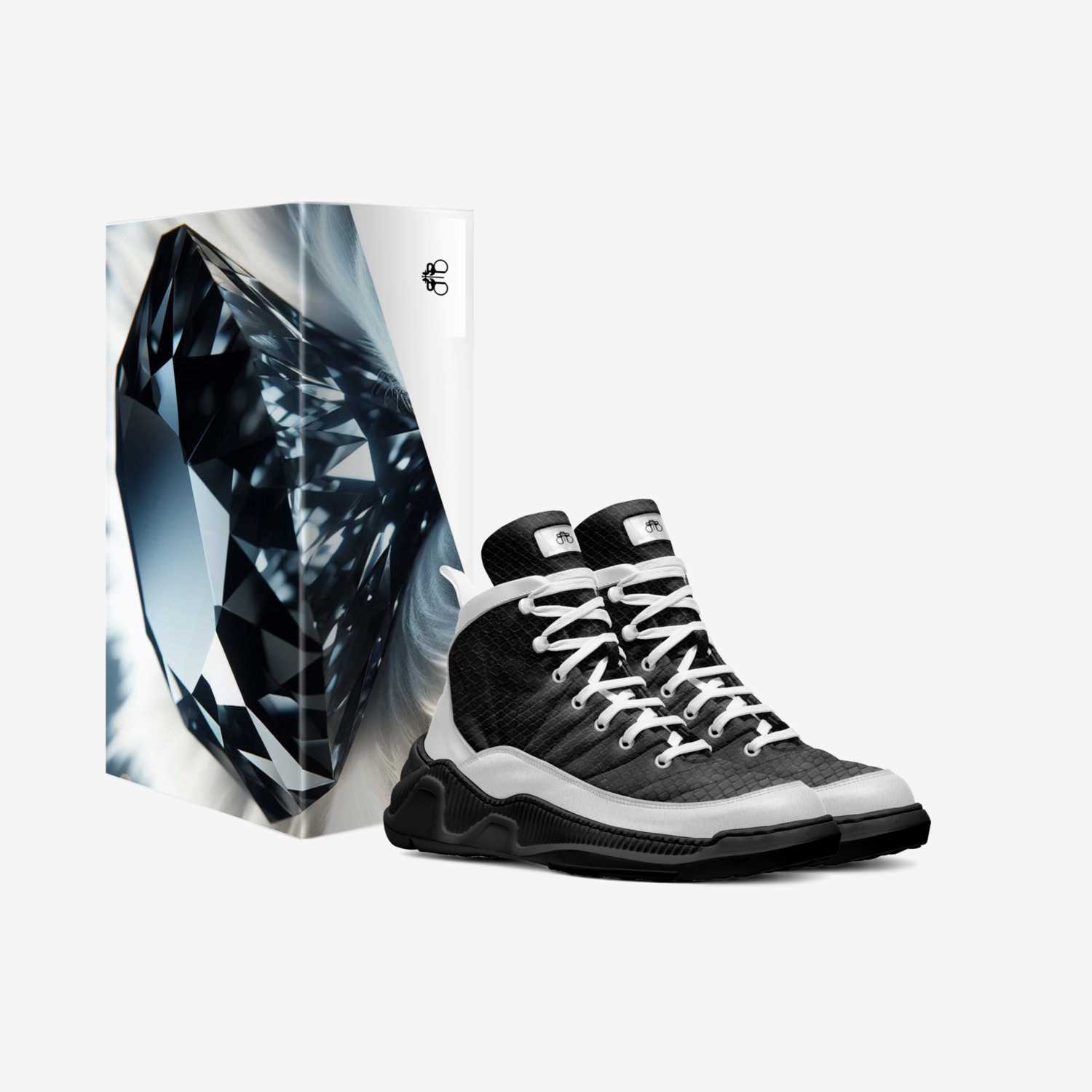Gems Black Diamond custom made in Italy shoes by Brandon Edwards | Box view