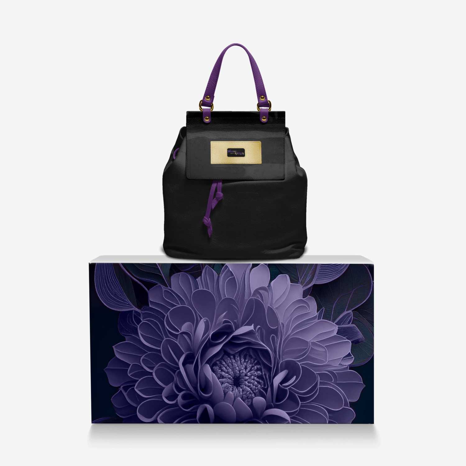 WIR Bagz custom made in Italy design by Athalyah Lumpkin | Over box view