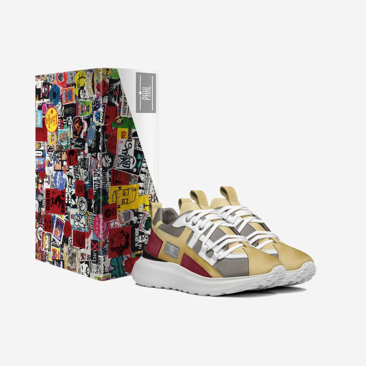 play hard custom made in Italy shoes by Rodney R. | Box view