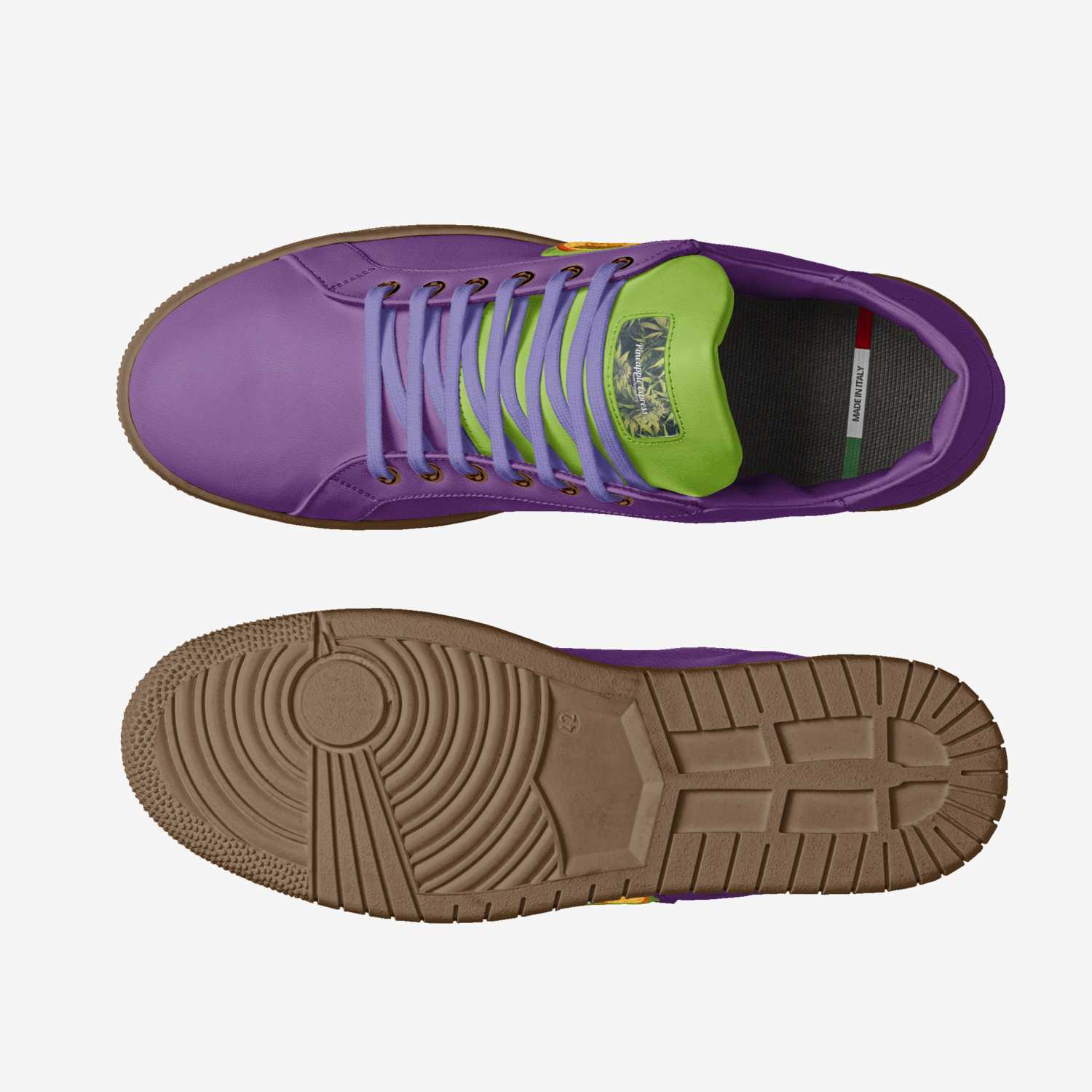 Sweet Terpenes custom made in Italy shoes by Heather Stanley | Top view