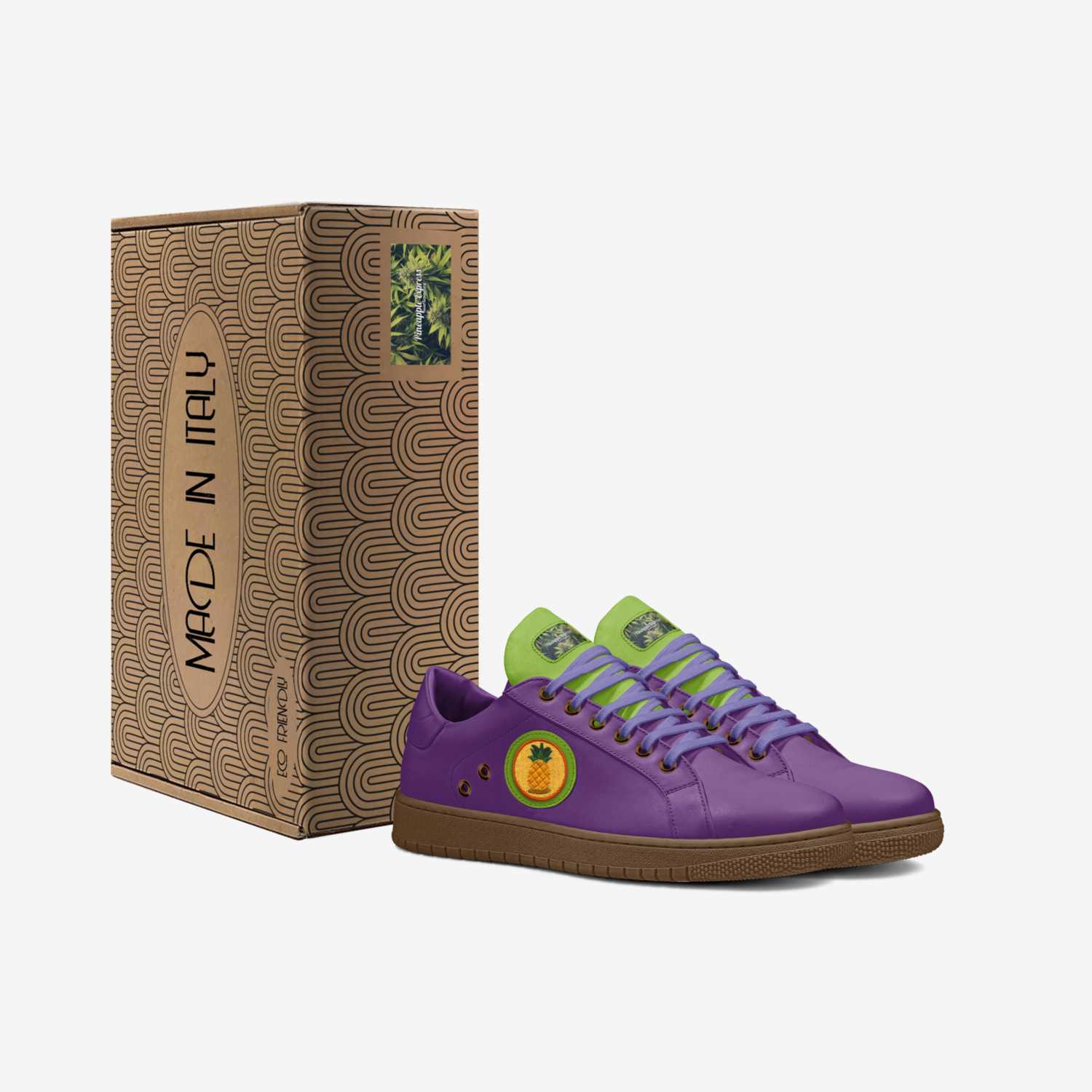 Sweet Terpenes custom made in Italy shoes by Heather Stanley | Box view