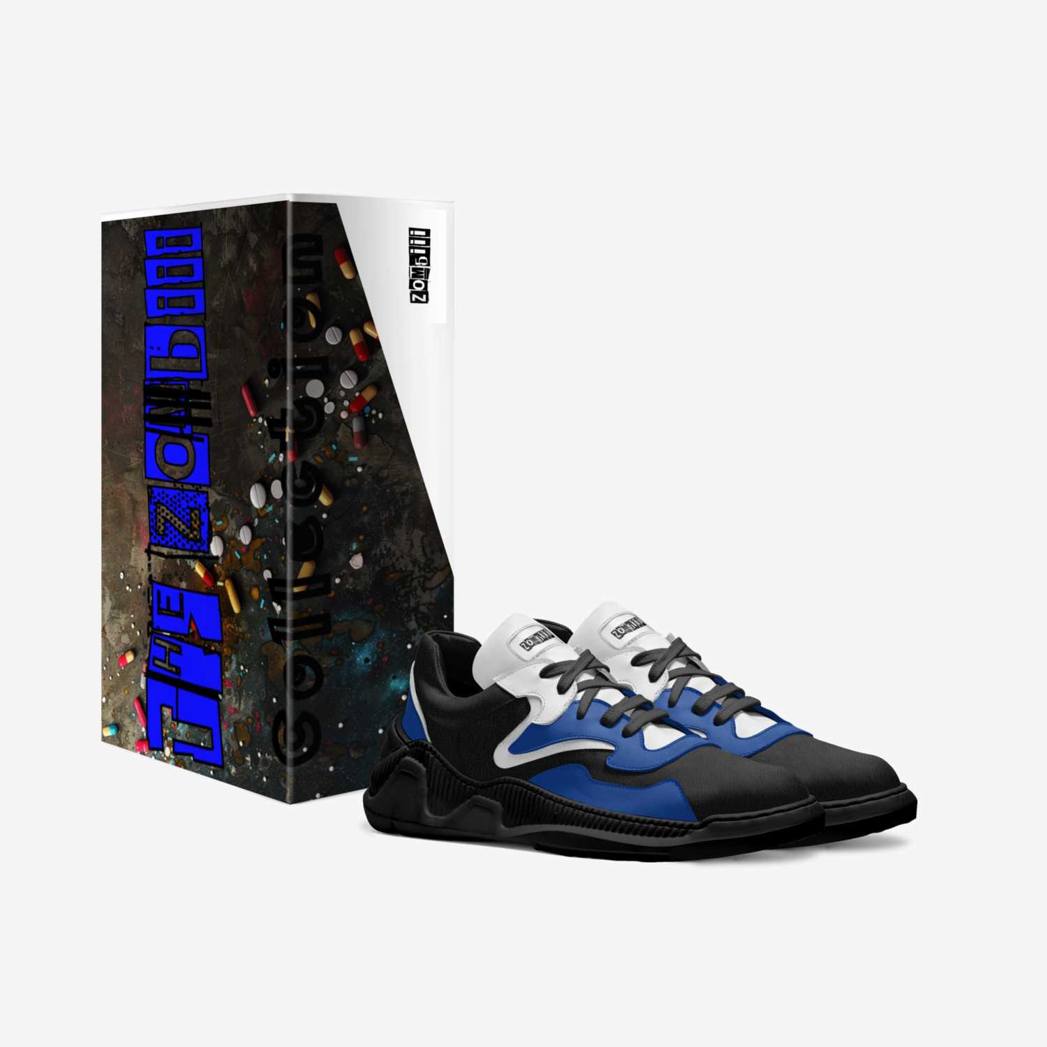 Zombiii custom made in Italy shoes by Raeshaun Patterson | Box view
