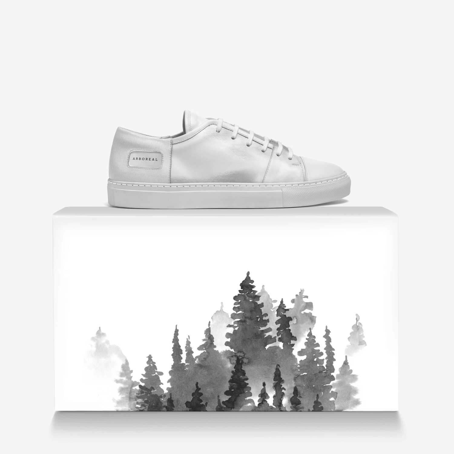 Arboreal custom made in Italy shoes by Aaron Belyea | Over box view