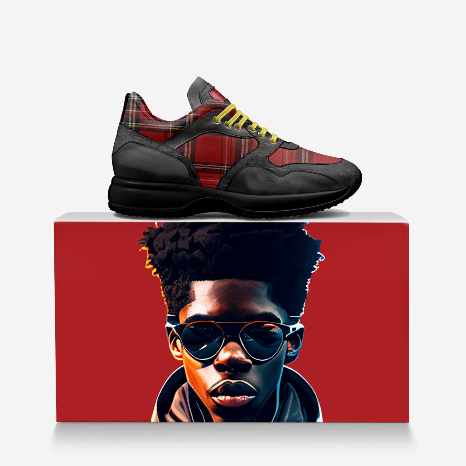 Legacyx25 custom made in Italy shoes by Issac Wright | Over box view