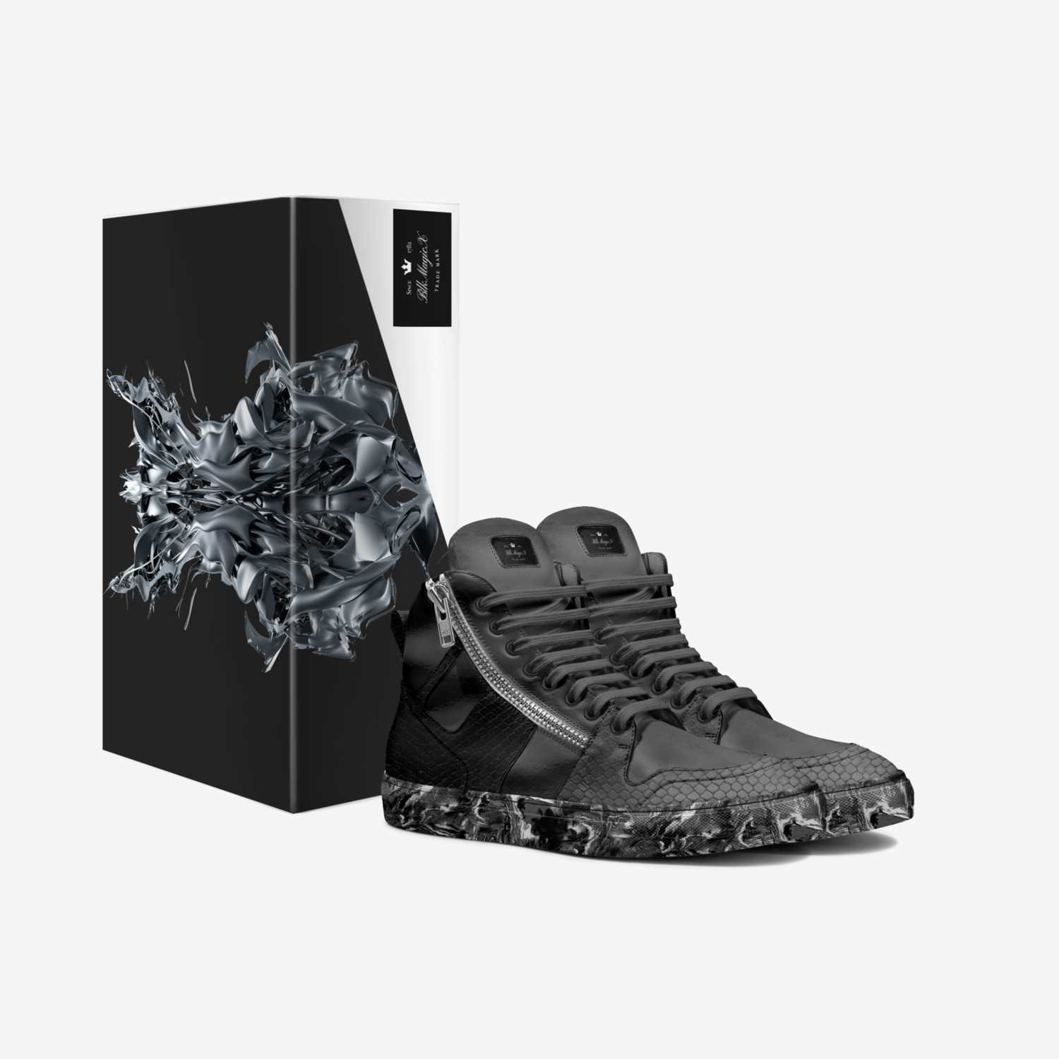 BlkMagicX custom made in Italy shoes by Issac Wright | Box view