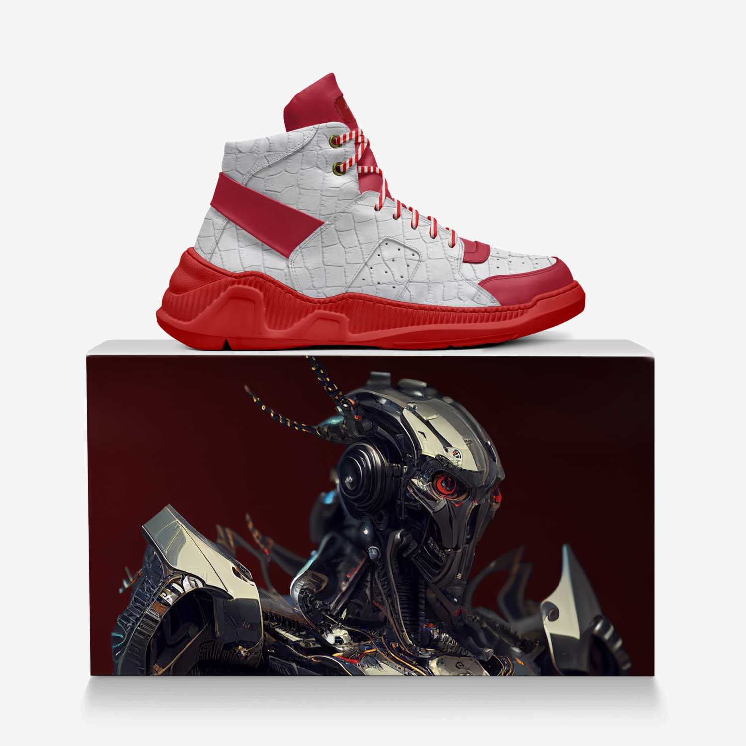 IronCladx25s custom made in Italy shoes by Issac Wright | Over box view