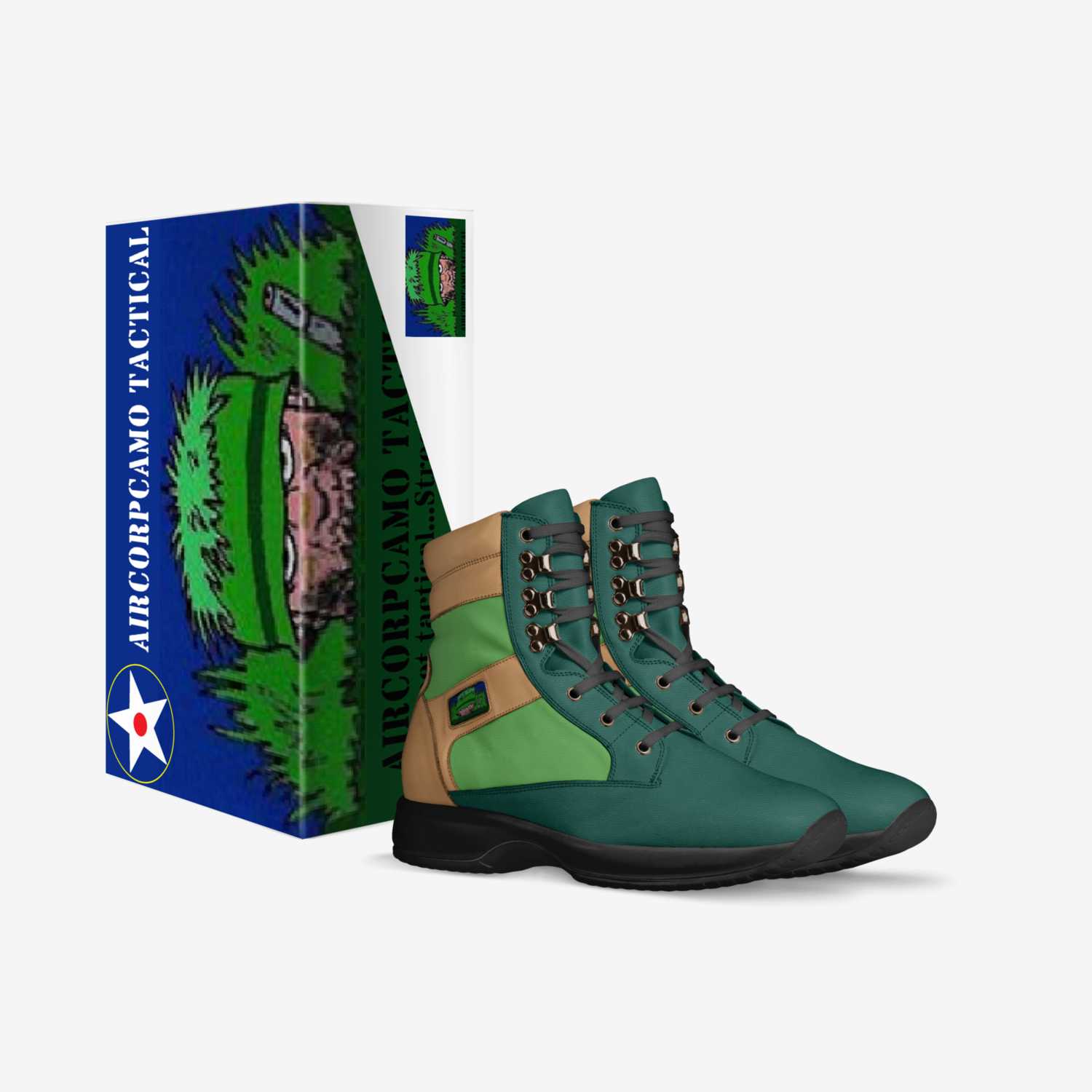 SUBDUED JUNGLE custom made in Italy shoes by Clifton Cason | Box view