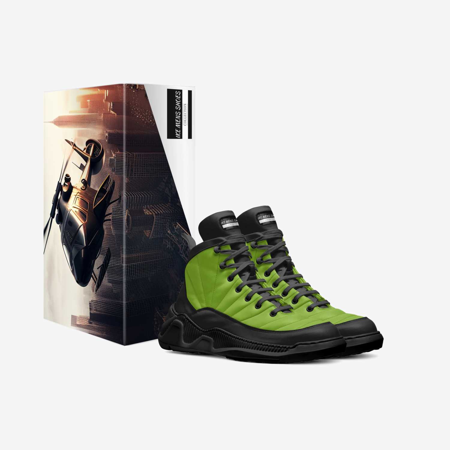 IKE MENS SHOES  custom made in Italy shoes by Isaac A Mensah | Box view