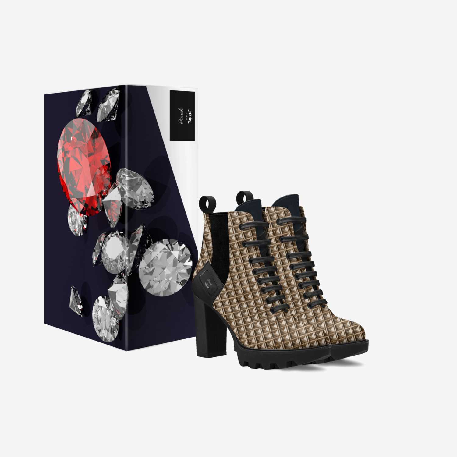 Farrah custom made in Italy shoes by Melody Jones | Box view