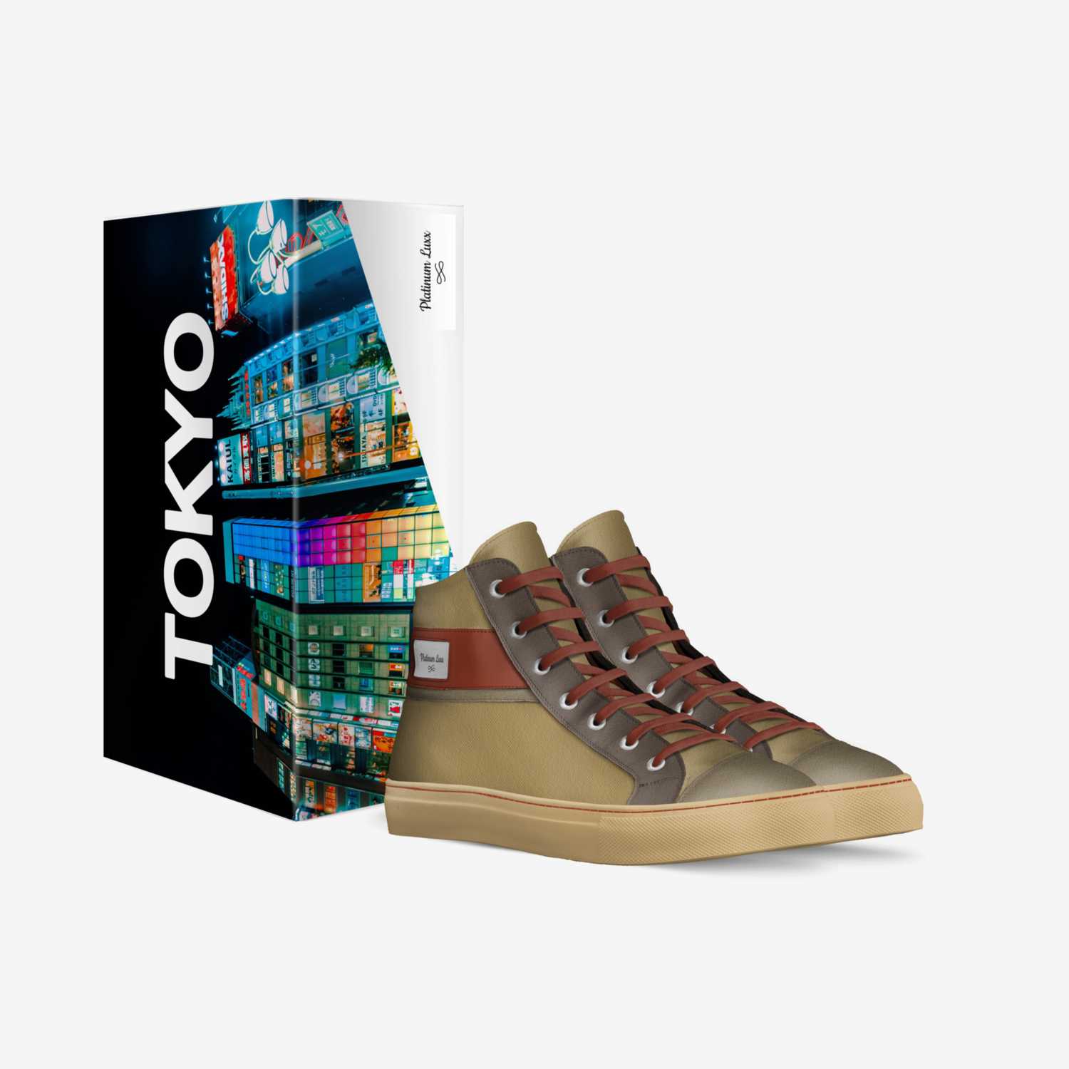 Platinum Luxx custom made in Italy shoes by Camille Farley-miles | Box view