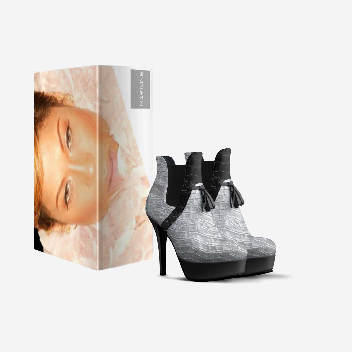 The Tina custom made in Italy shoes by Martone The Emperor Of House Music | Box view