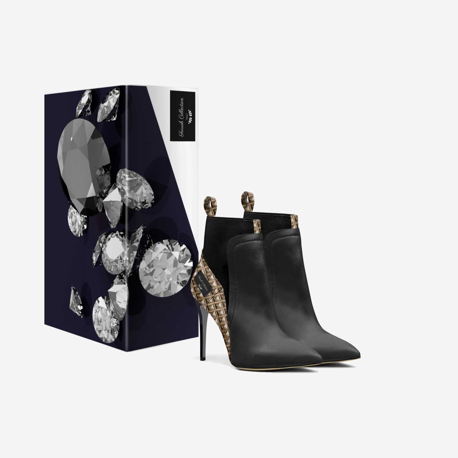 Farrah Collection  custom made in Italy shoes by Melody Jones | Box view