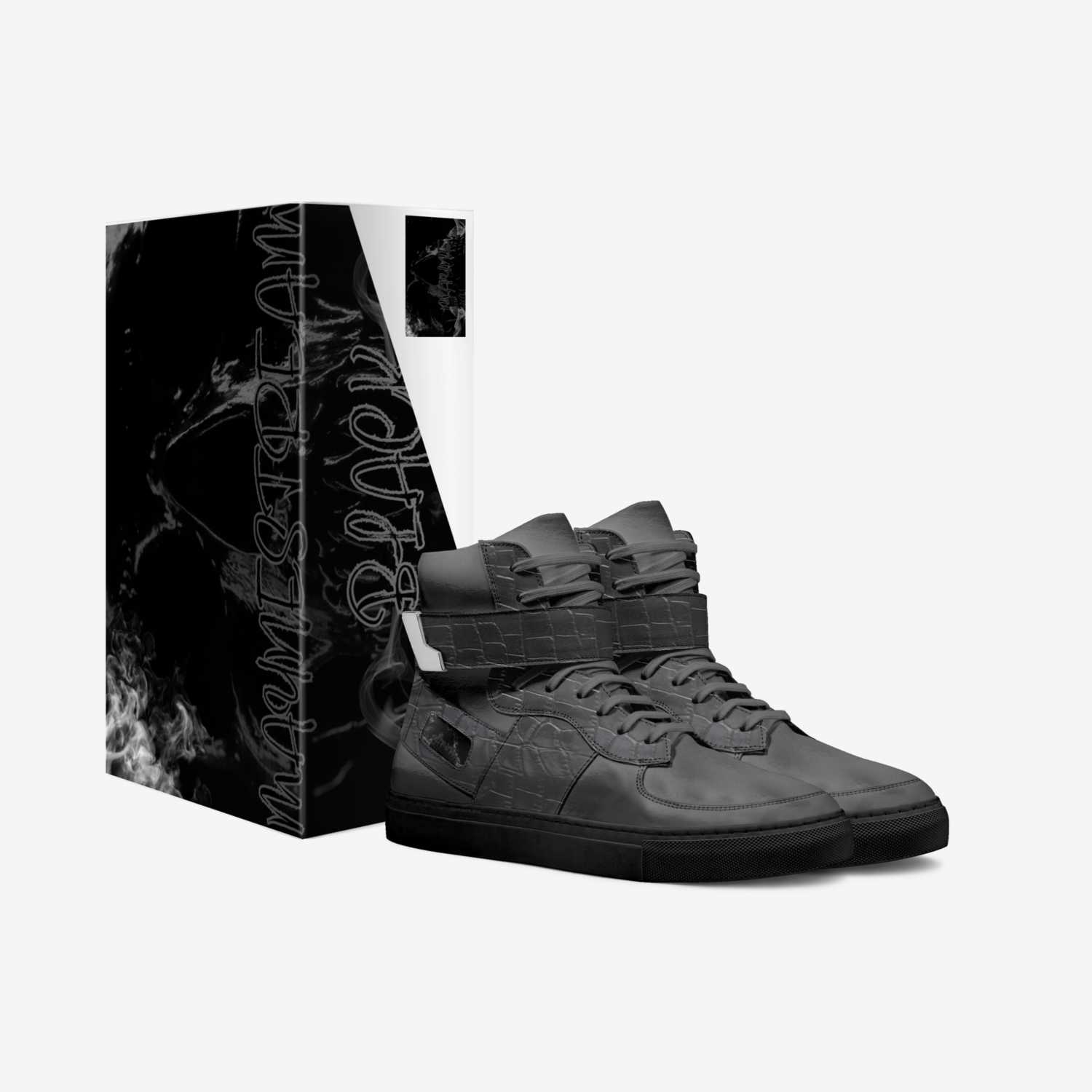 MayneStream-Black custom made in Italy shoes by Thaddeus Clayton | Box view
