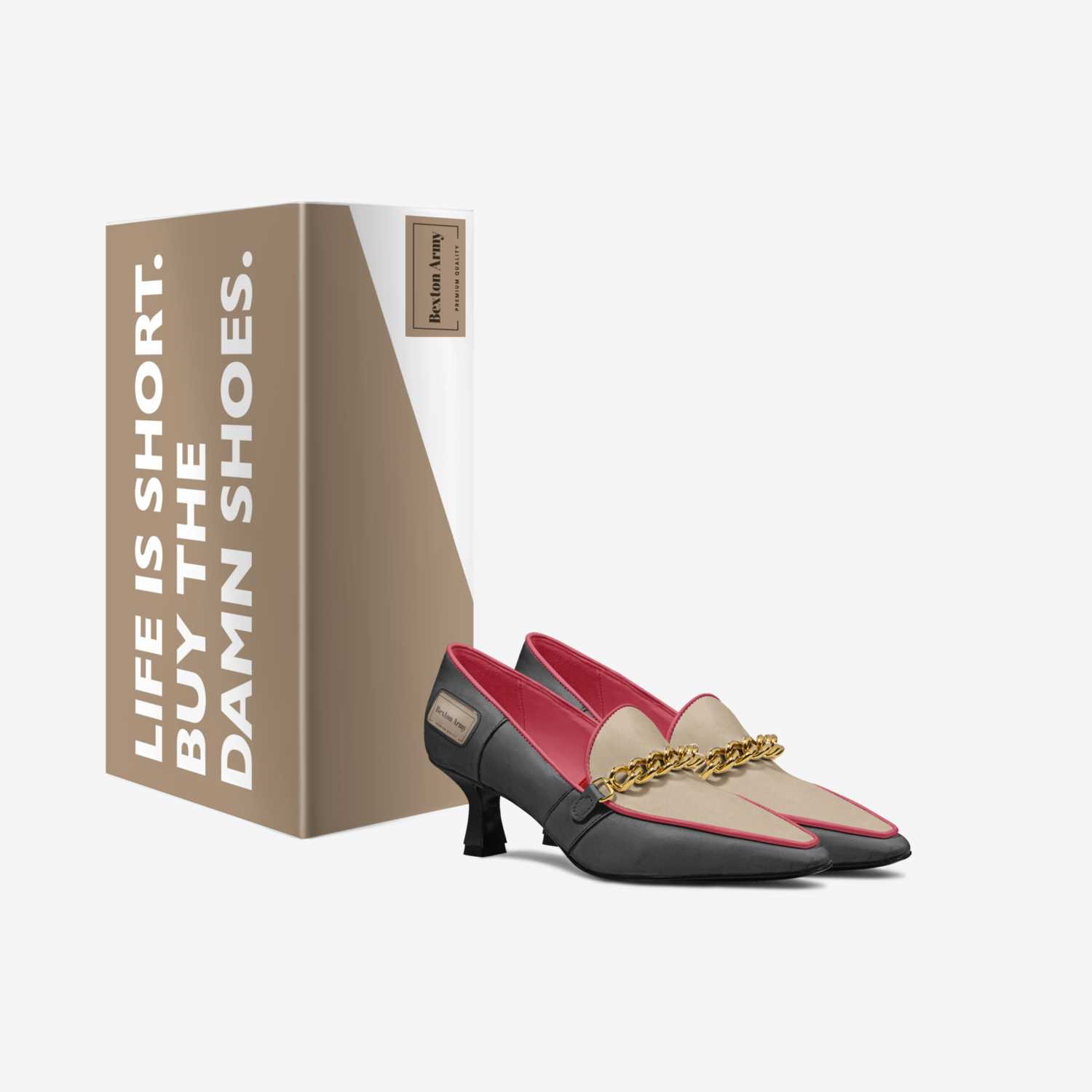 Bexton Warriors custom made in Italy shoes by Jasmine Sheridan | Box view