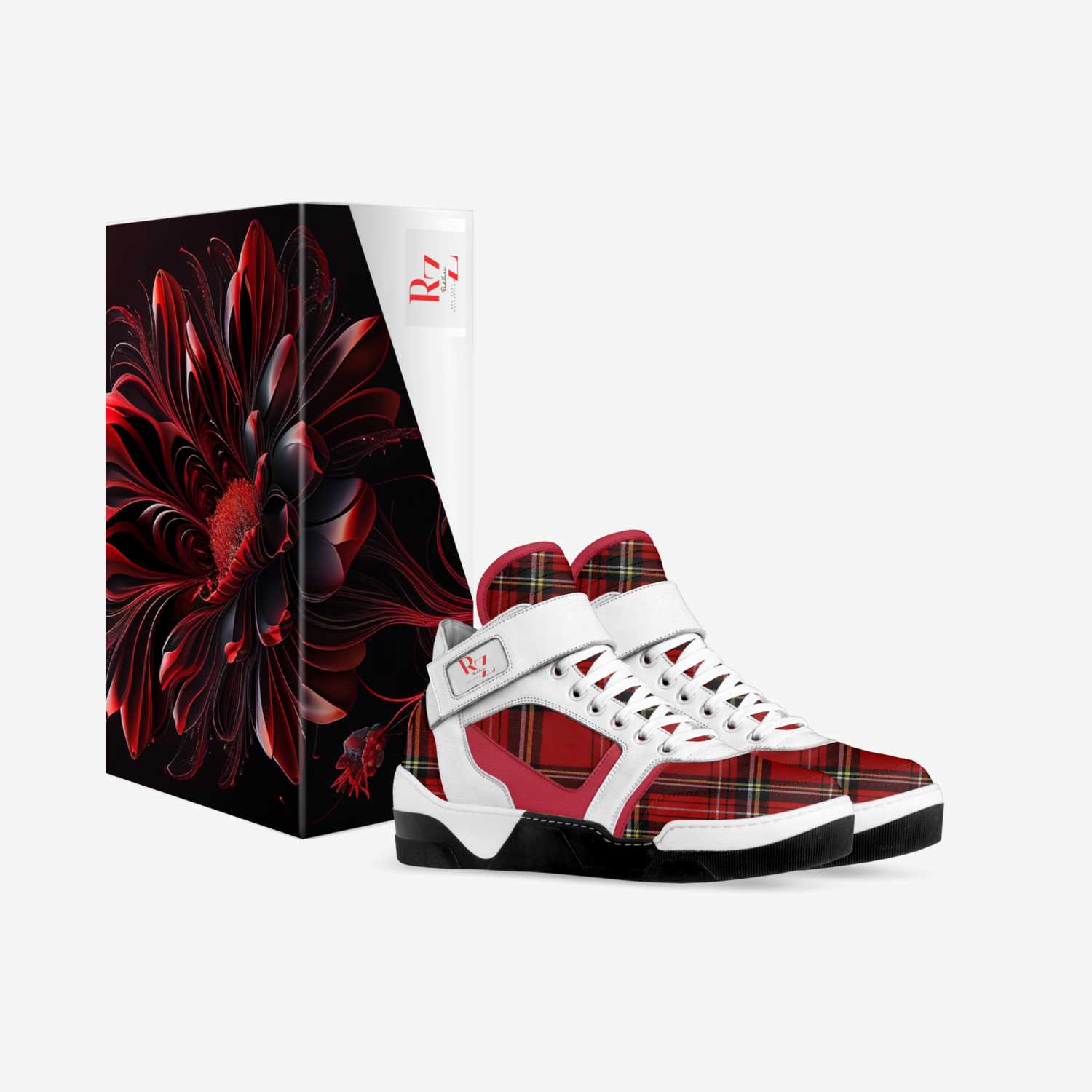 Red Zuri's custom made in Italy shoes by Davern Frazier | Box view