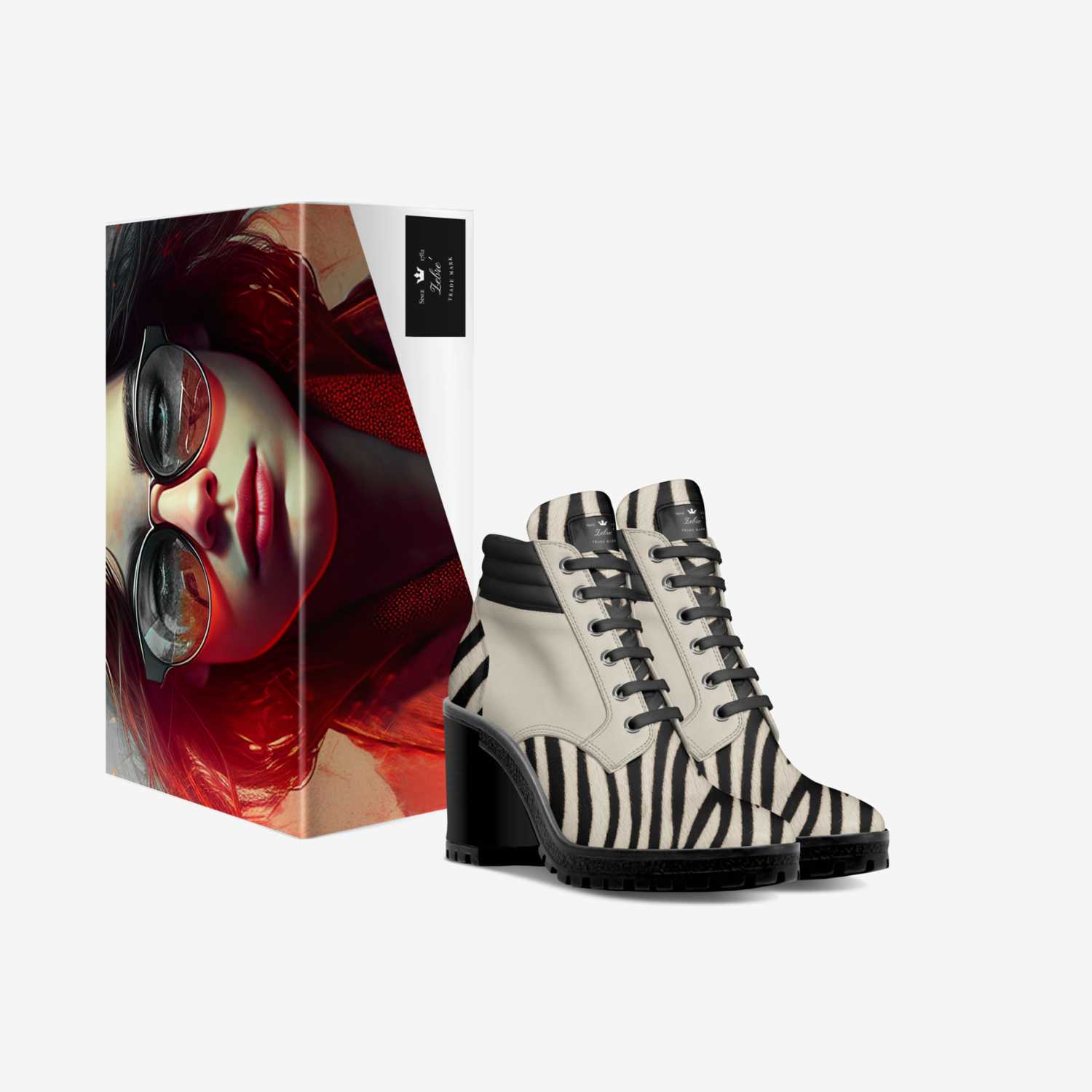 Zebre' custom made in Italy shoes by Leslie Alexander | Box view