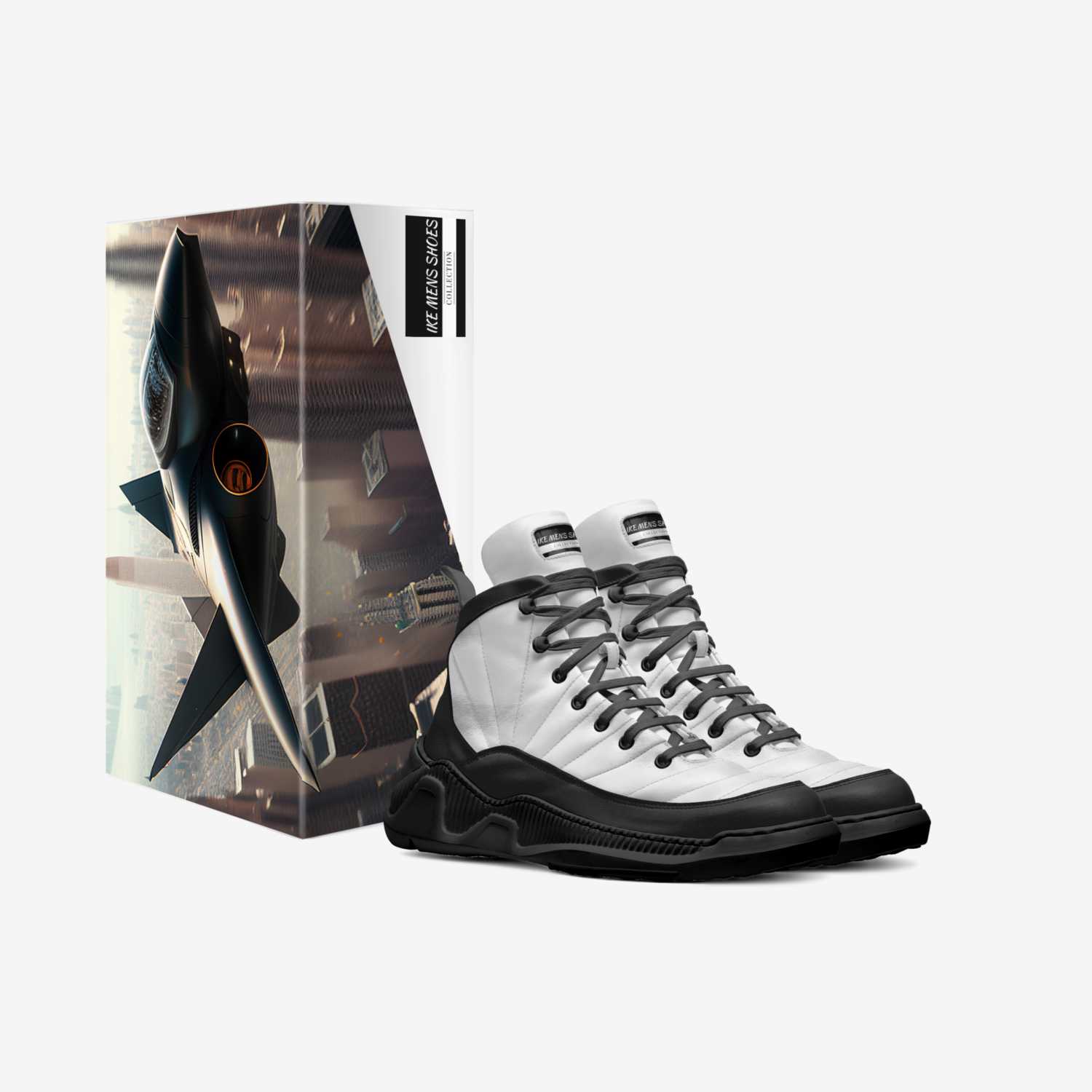 IKE MENS SHOES custom made in Italy shoes by Isaac A Mensah | Box view