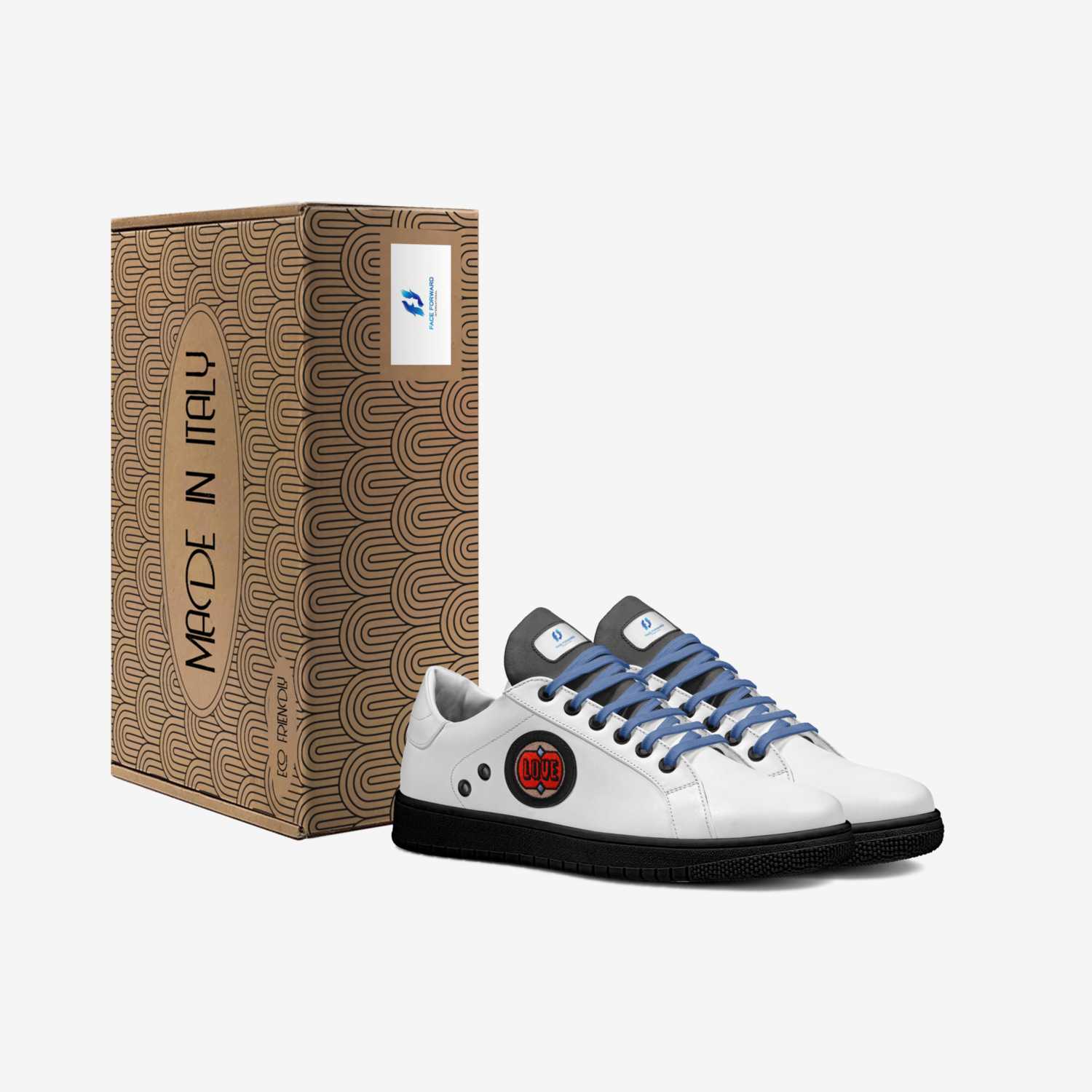 Survivor Stride custom made in Italy shoes by Mandi Budd | Box view