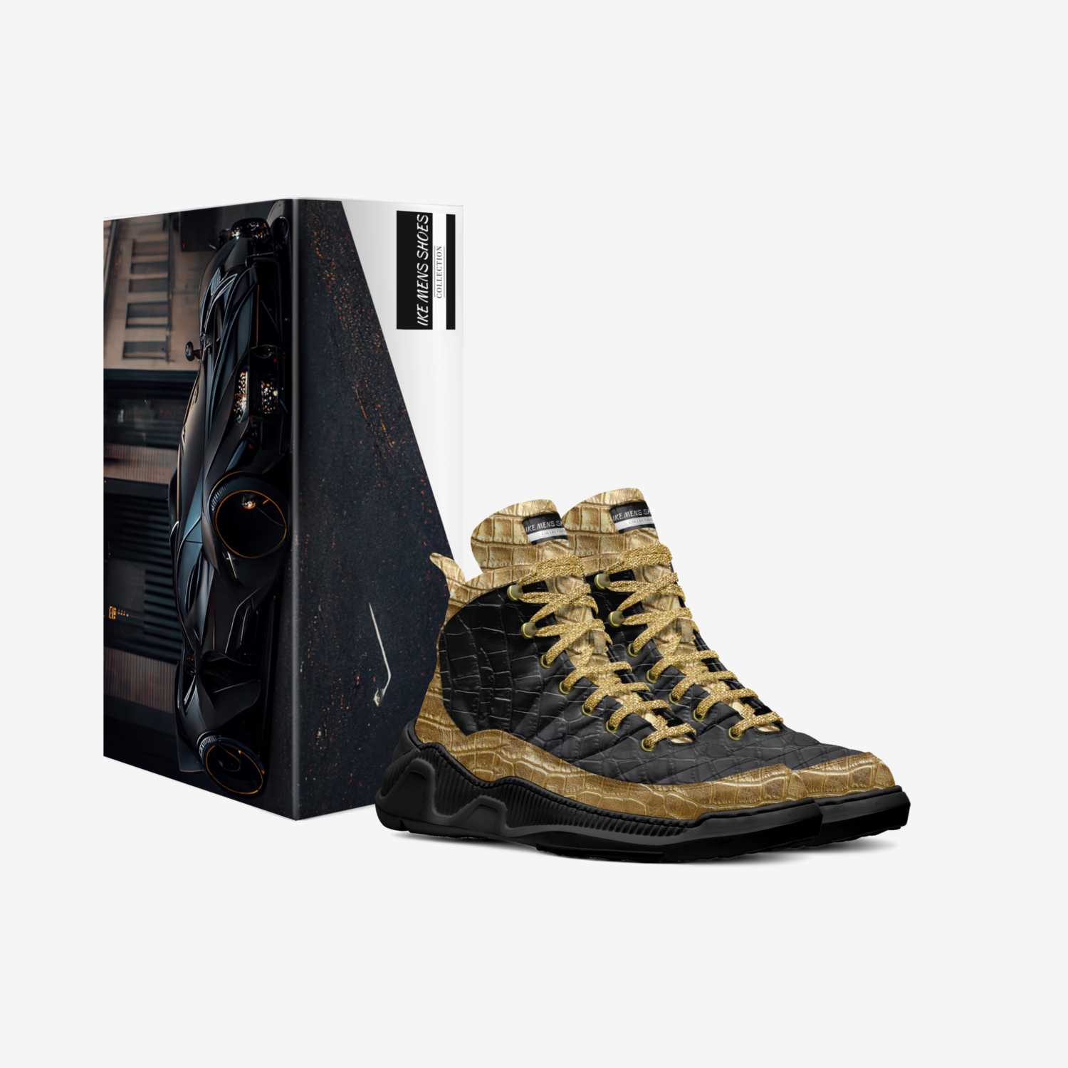 IKE MENS SHOES custom made in Italy shoes by Isaac A Mensah | Box view