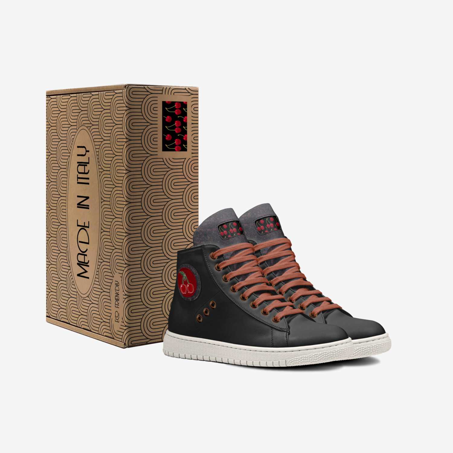 Sweet Terpenes custom made in Italy shoes by Heather Stanley | Box view