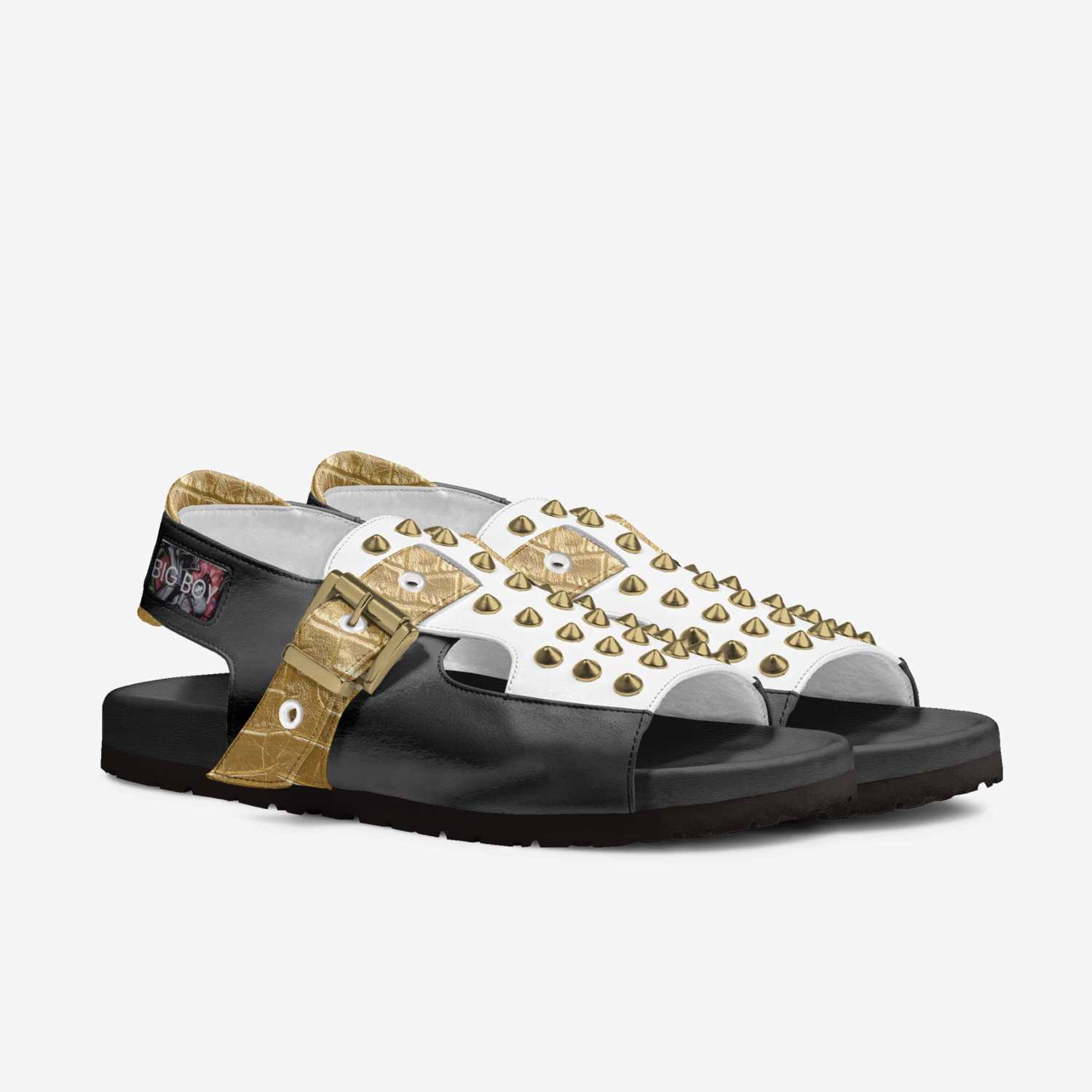Big Boy Sneakers  custom made in Italy shoes by Sher-vawn Robinson | Double view