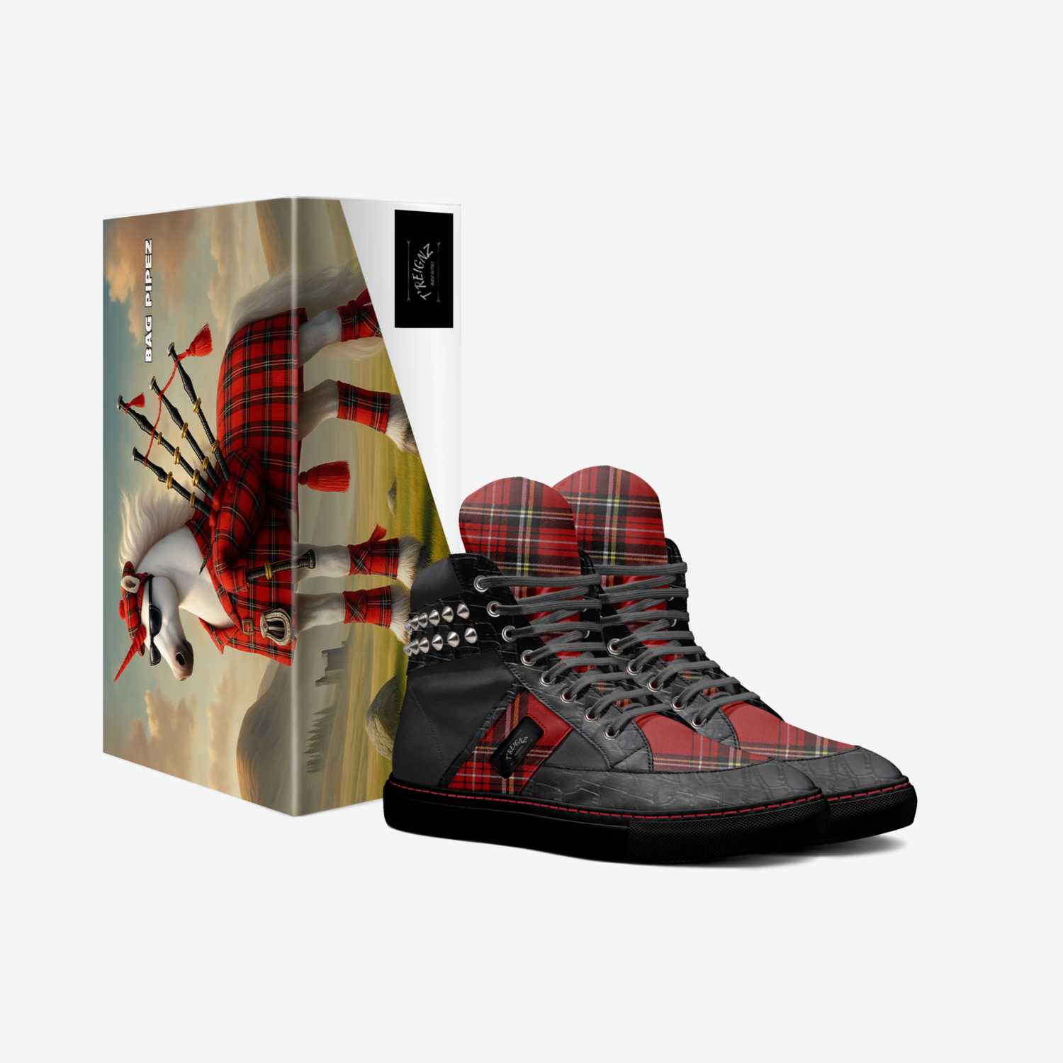 T'Reignz  custom made in Italy shoes by Dawn Piercy | Box view
