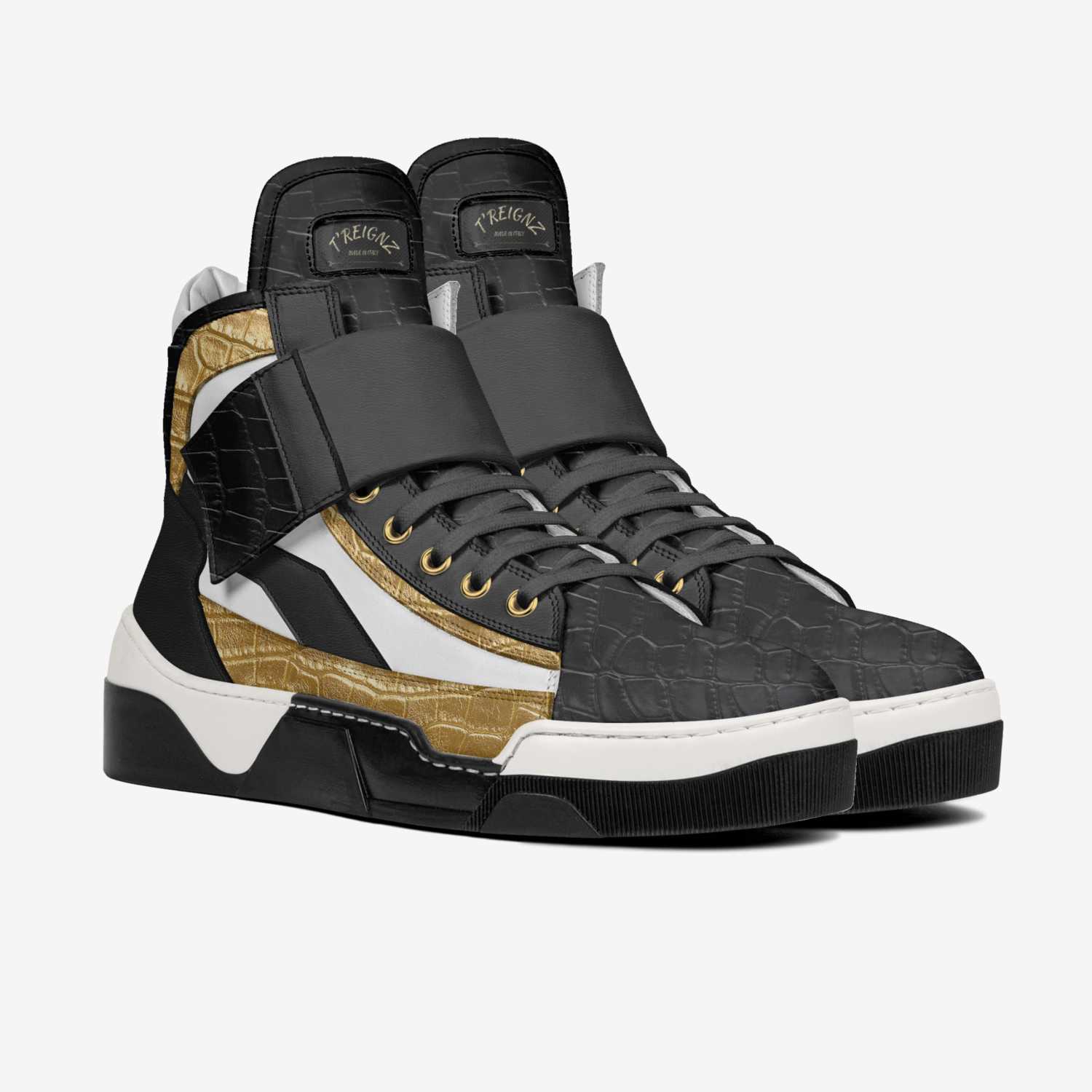 T'Reignz  custom made in Italy shoes by Dawn Piercy | Double view