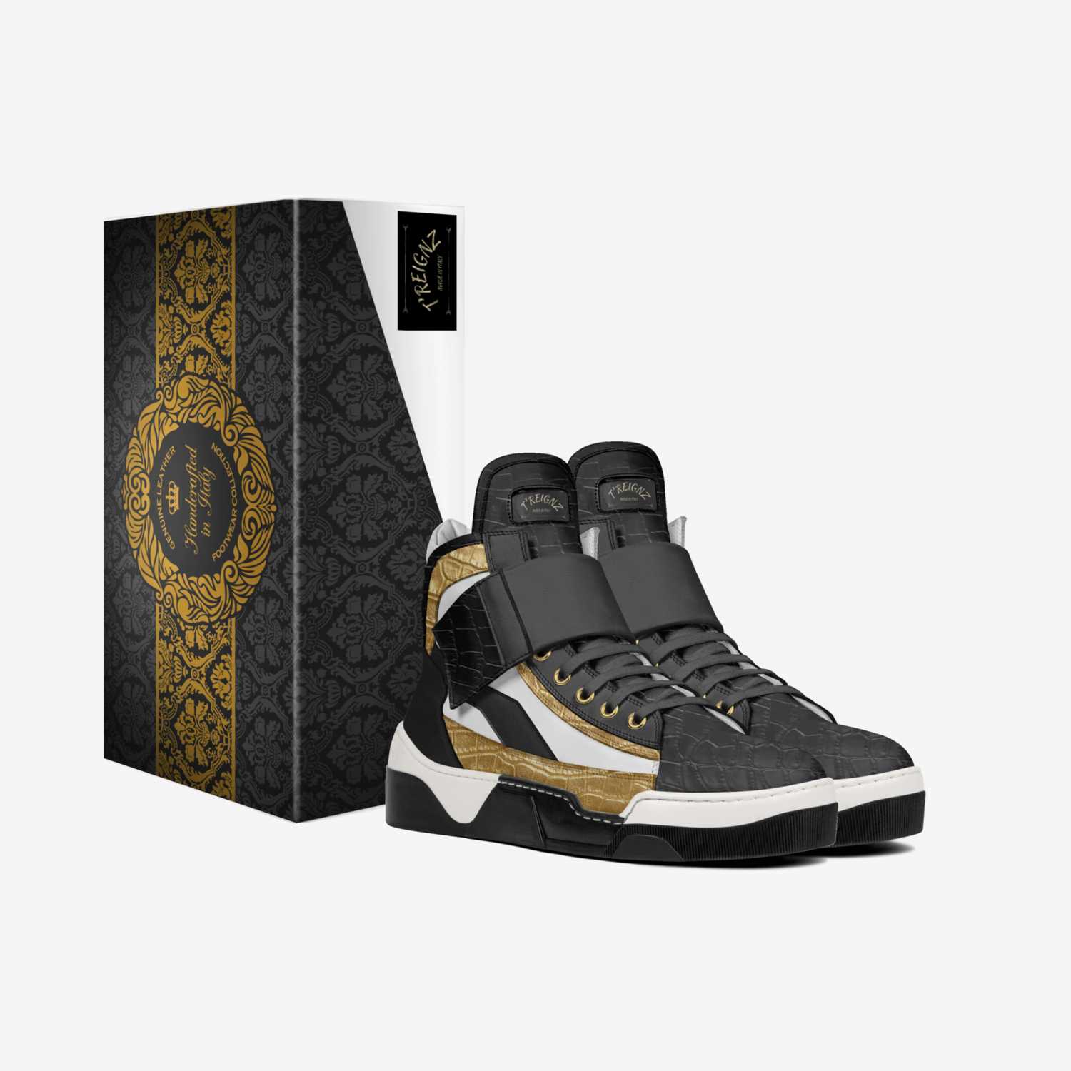 T'Reignz  custom made in Italy shoes by Dawn Piercy | Box view