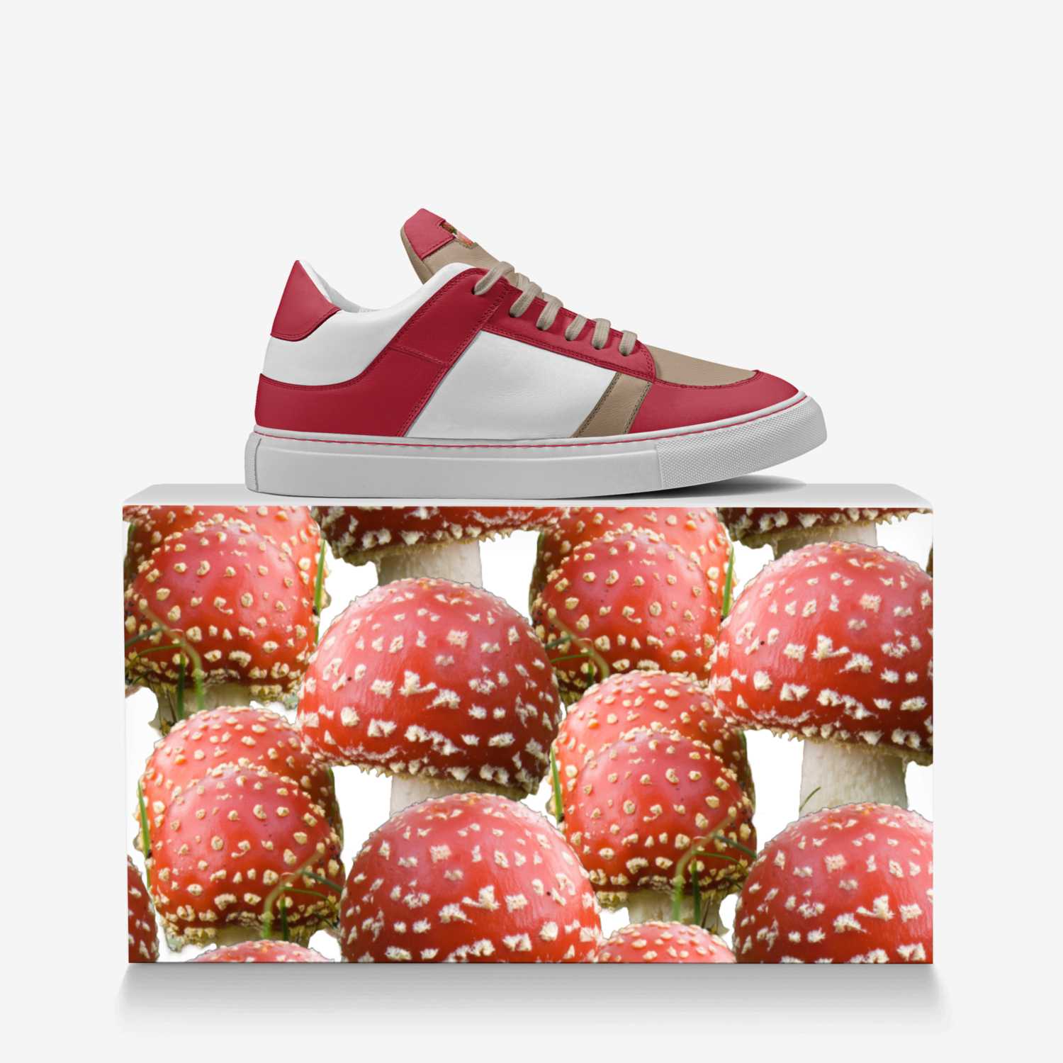 Sweet Terpenes custom made in Italy shoes by Heather Stanley | Over box view