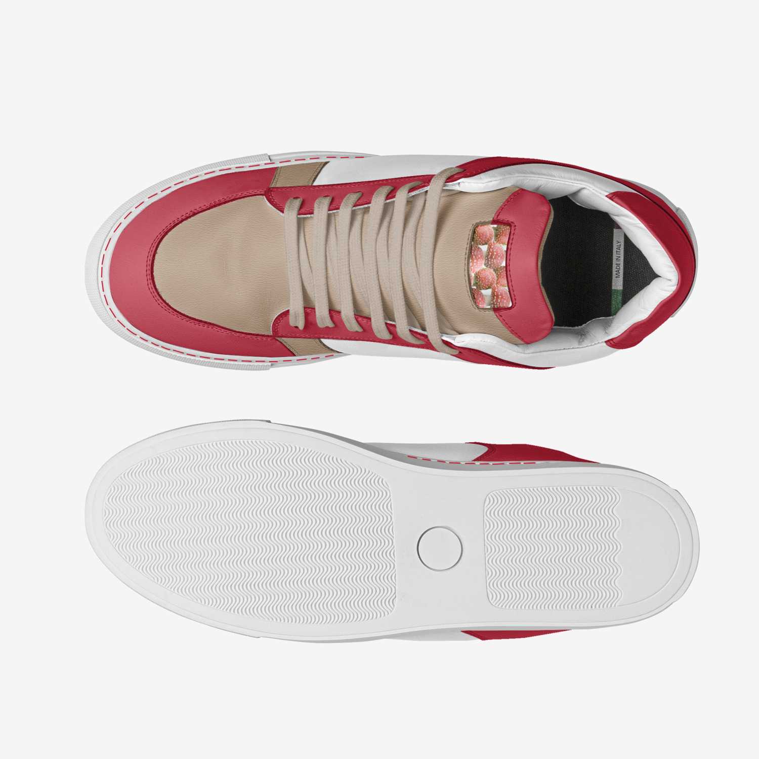 Sweet Terpenes custom made in Italy shoes by Heather Stanley | Top view