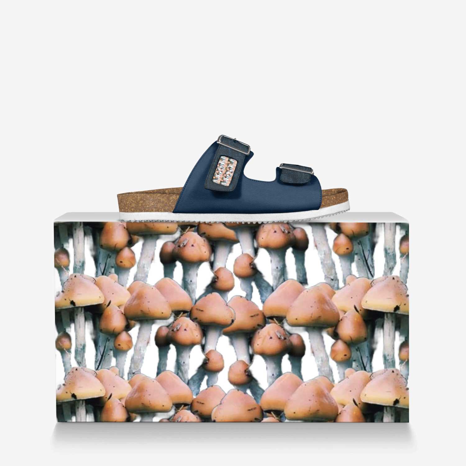 Sweet Terpenes custom made in Italy shoes by Heather Stanley | Over box view