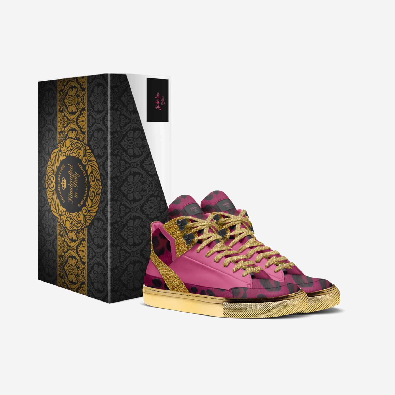 Jade lux  custom made in Italy shoes by Casey Salazar | Box view