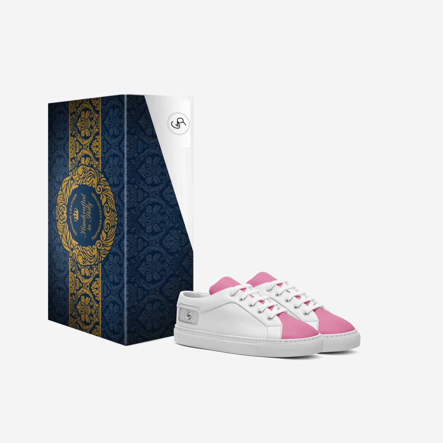 Rubber Banz Mover custom made in Italy shoes by Duddha Johnson | Box view