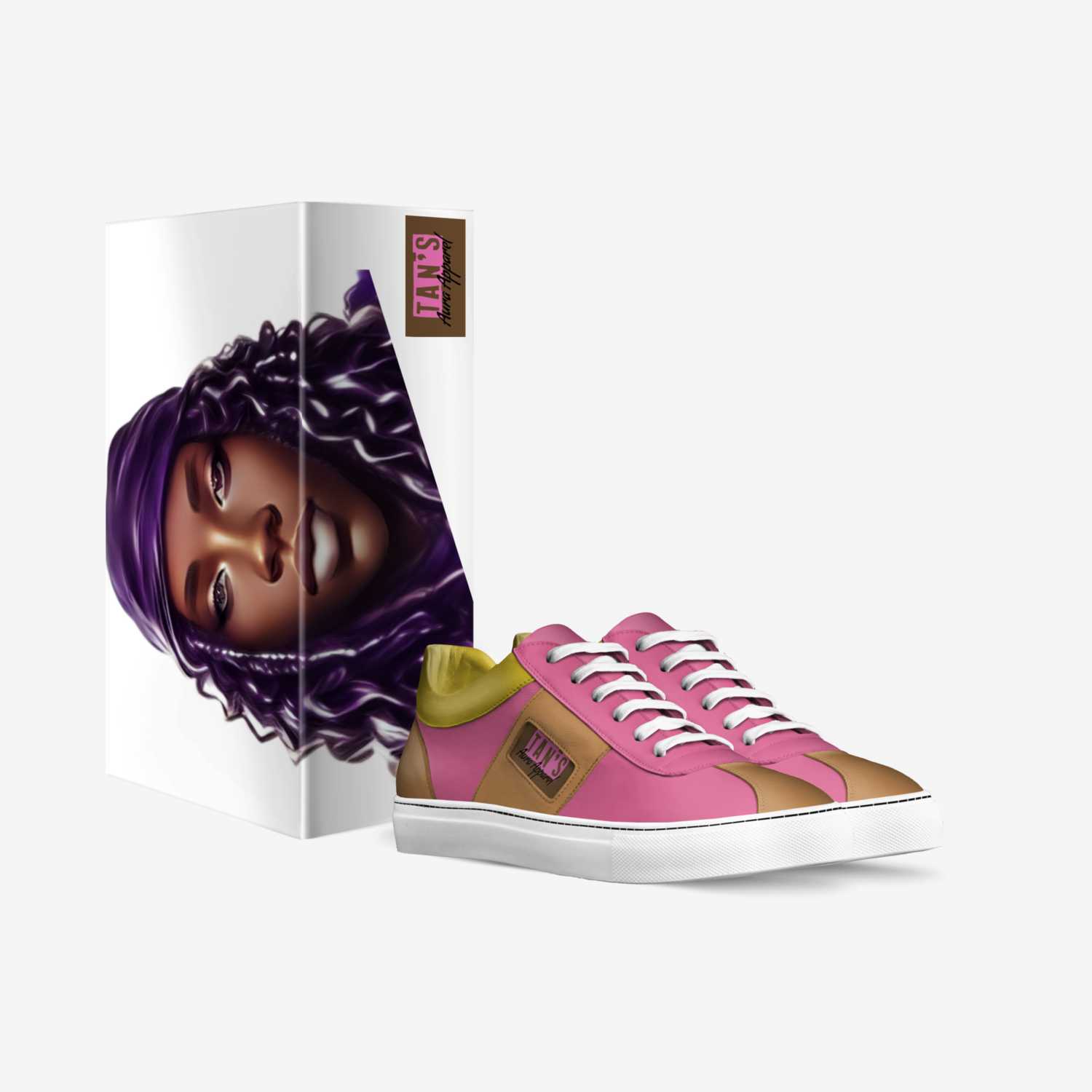Tan's Aura Apparel custom made in Italy shoes by Tanya Phillips | Box view