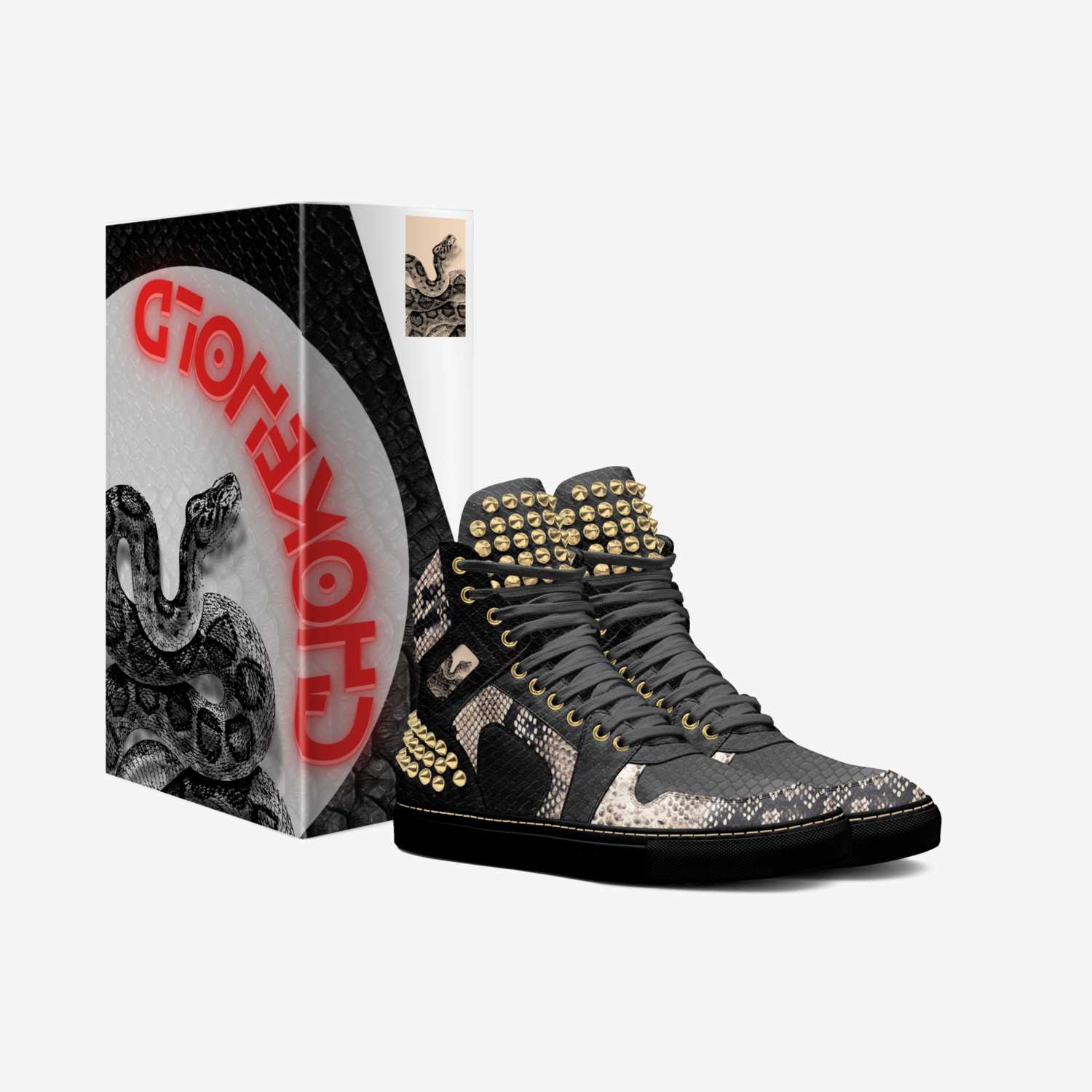 Chokehold custom made in Italy shoes by Jasmine Mensah | Box view
