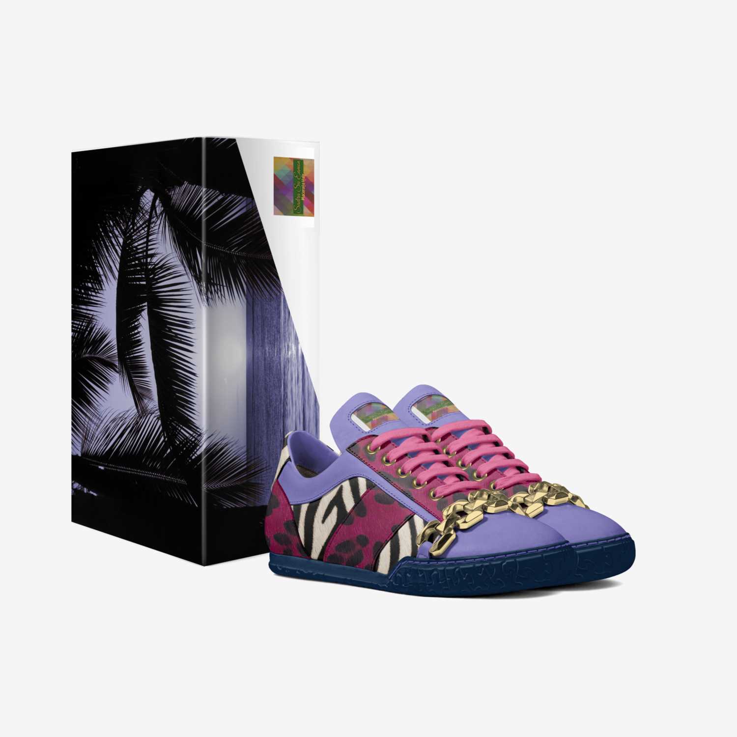 Sadira Su Eamon  custom made in Italy shoes by Kenyotta Lakes | Box view