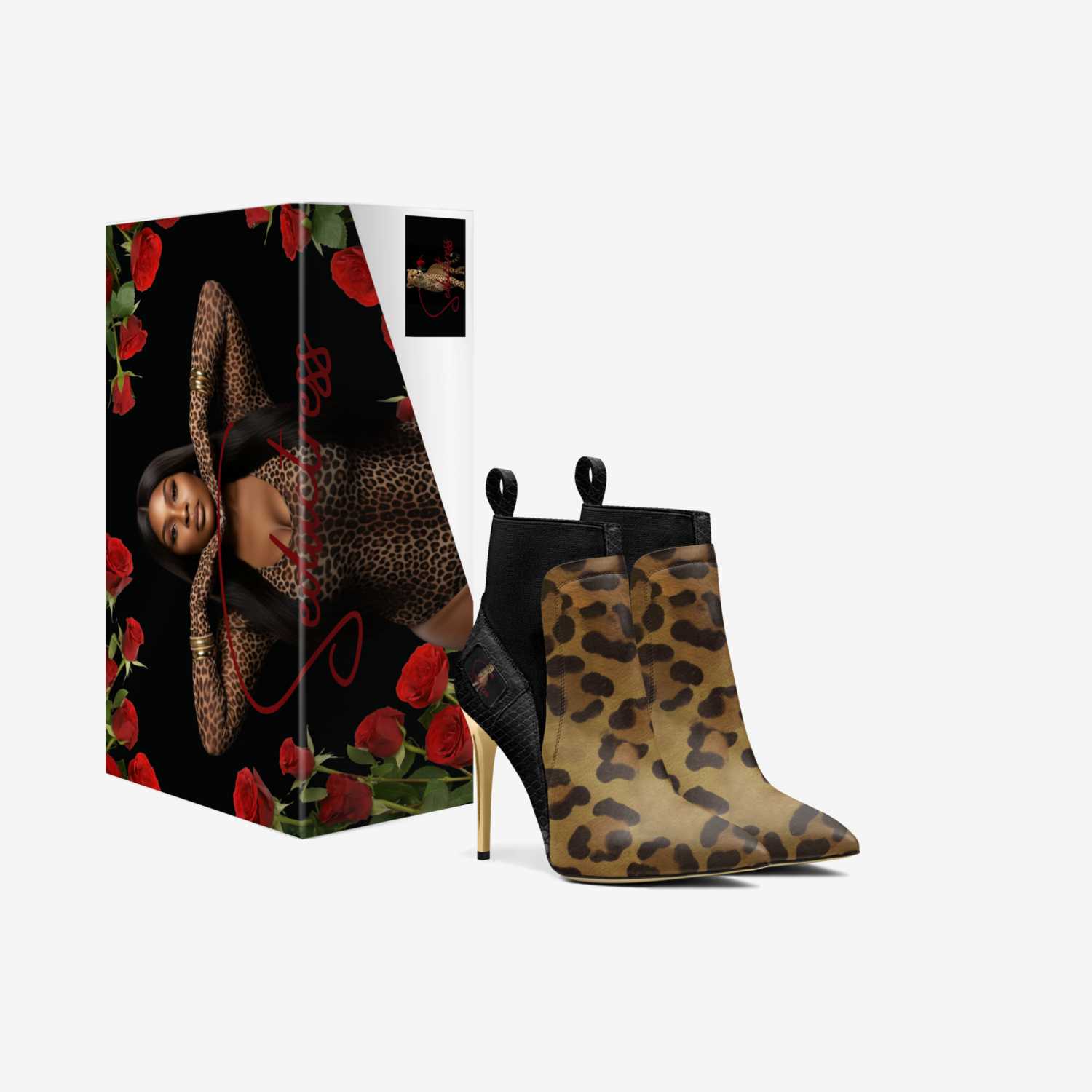 Dark Seduction custom made in Italy shoes by Jasmine Mensah | Box view