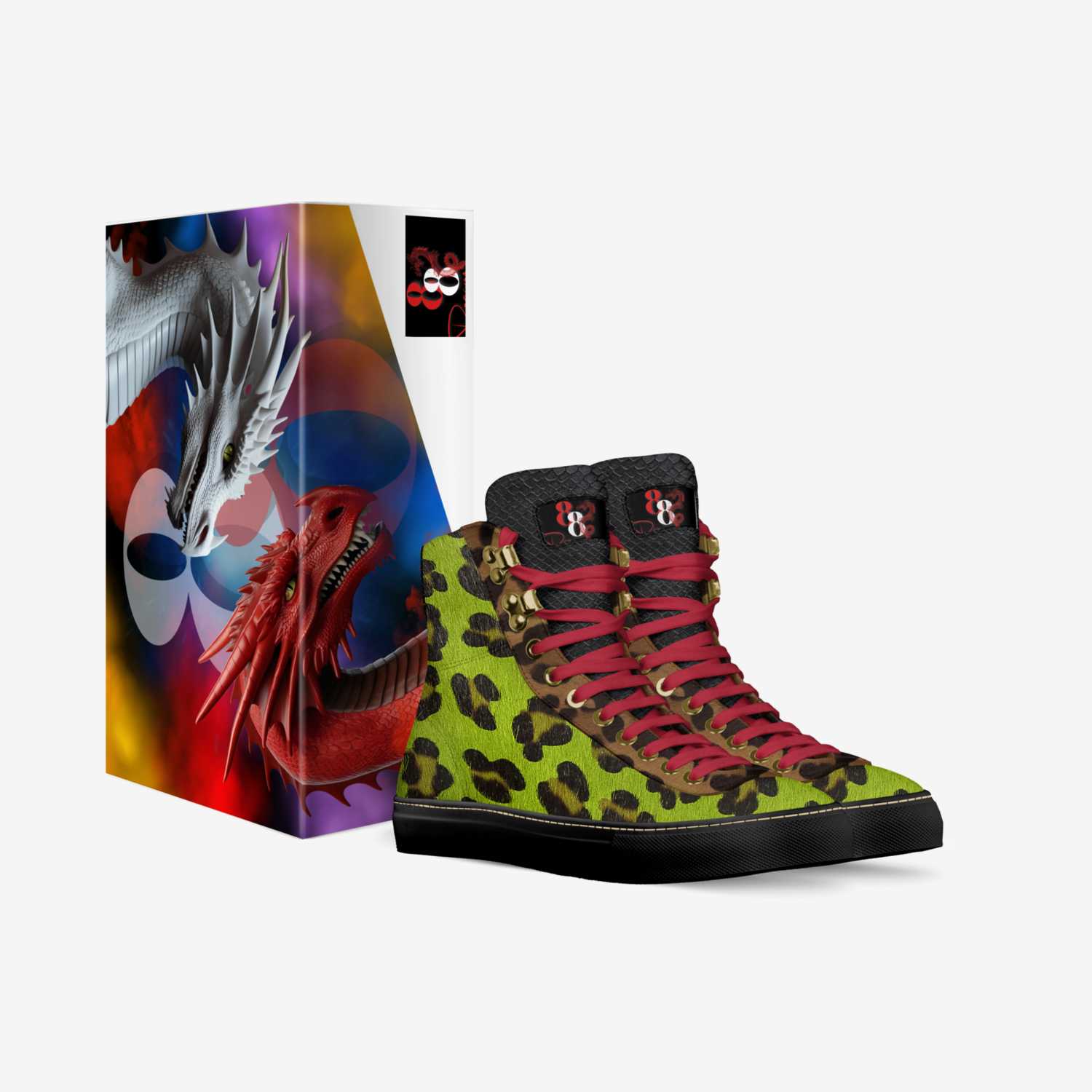 Frankendragon custom made in Italy shoes by Jasmine Mensah | Box view