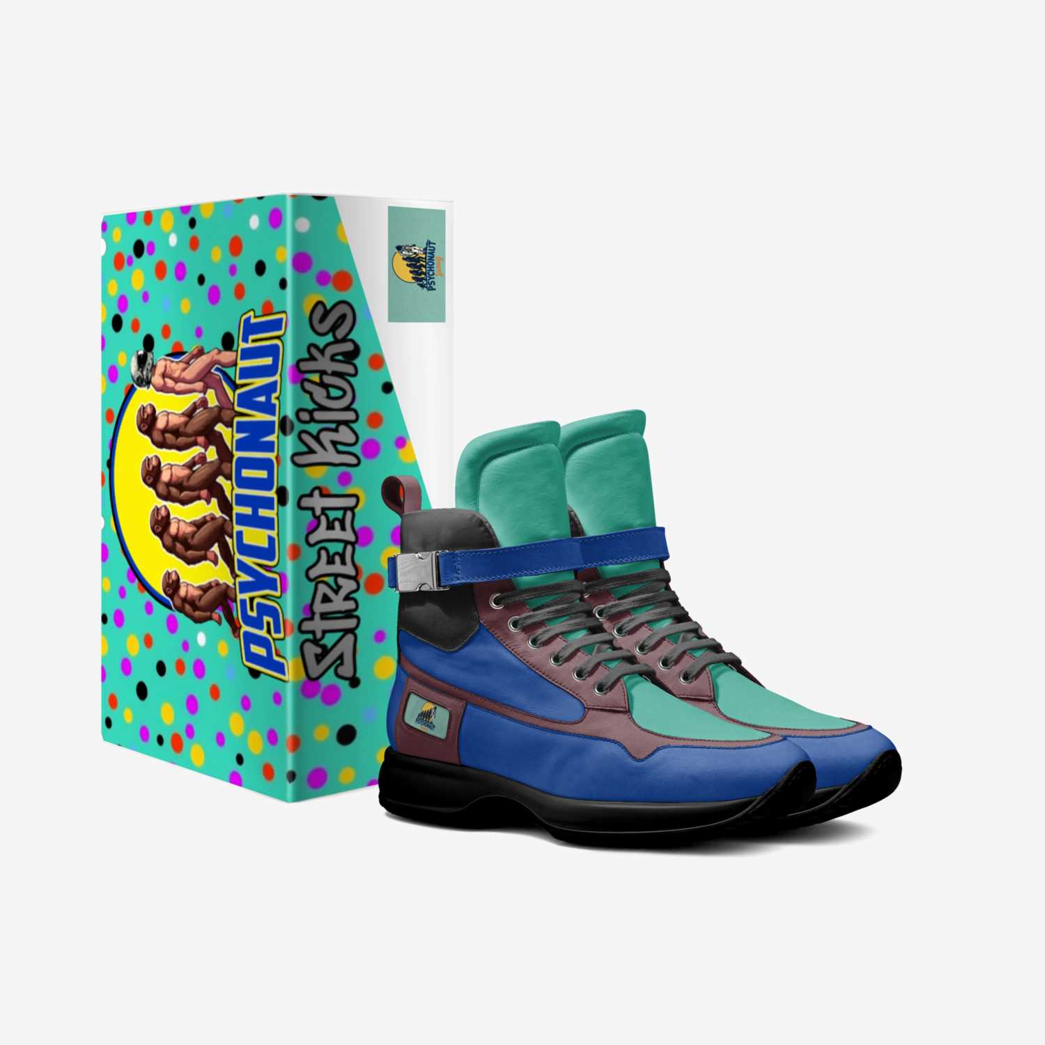 Psychonaut Kicks  custom made in Italy shoes by Dustin Casey | Box view