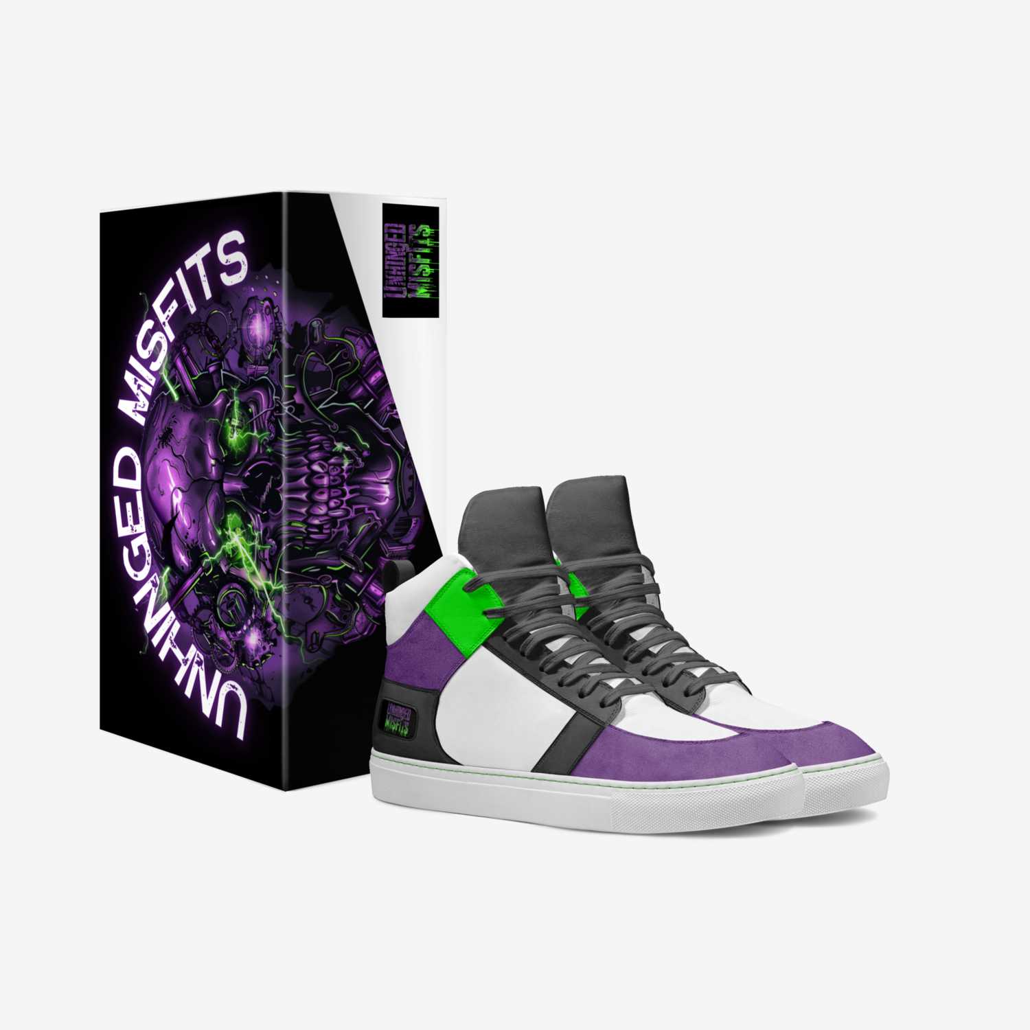 Unhinged Misfits custom made in Italy shoes by Brianna Santiago | Box view