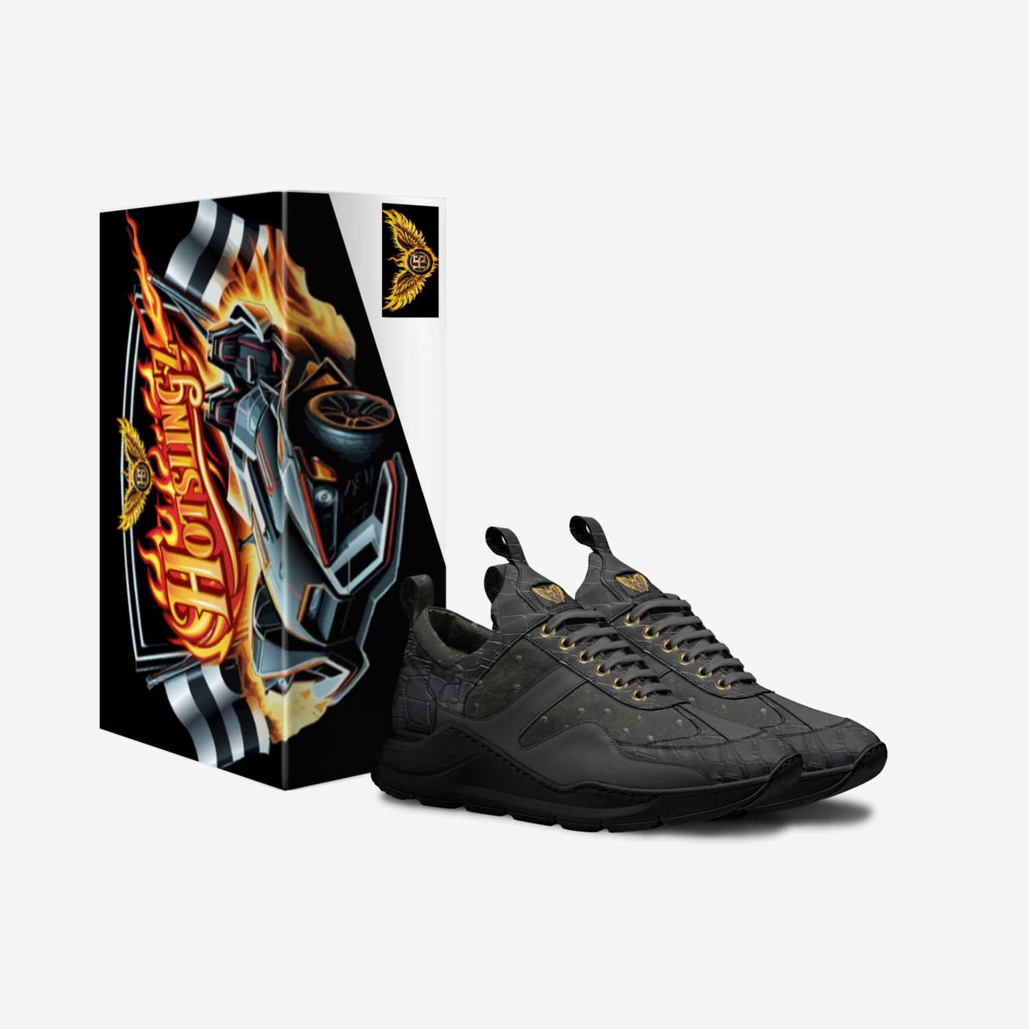 OG Sparks3 custom made in Italy shoes by Hot Slingz | Box view