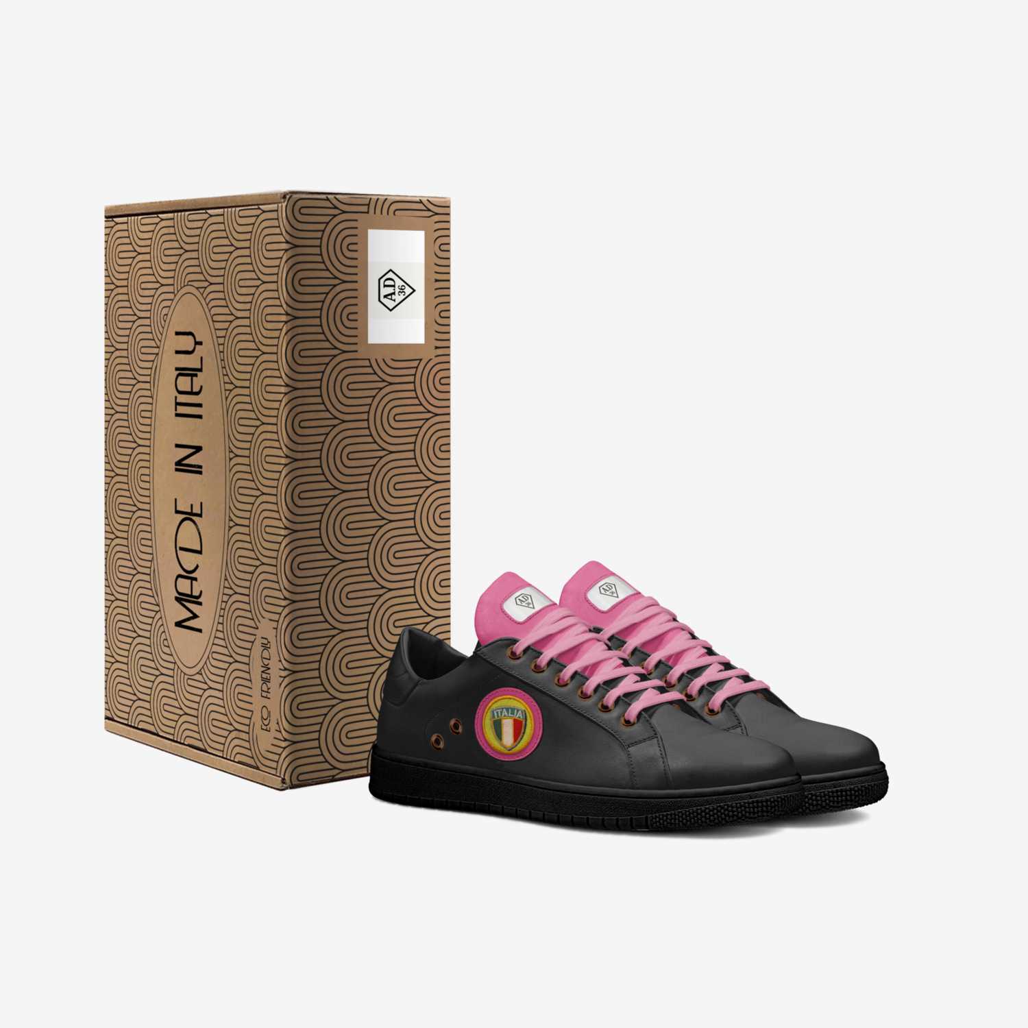 A.D 36 custom made in Italy shoes by Dennis A Feliciano | Box view
