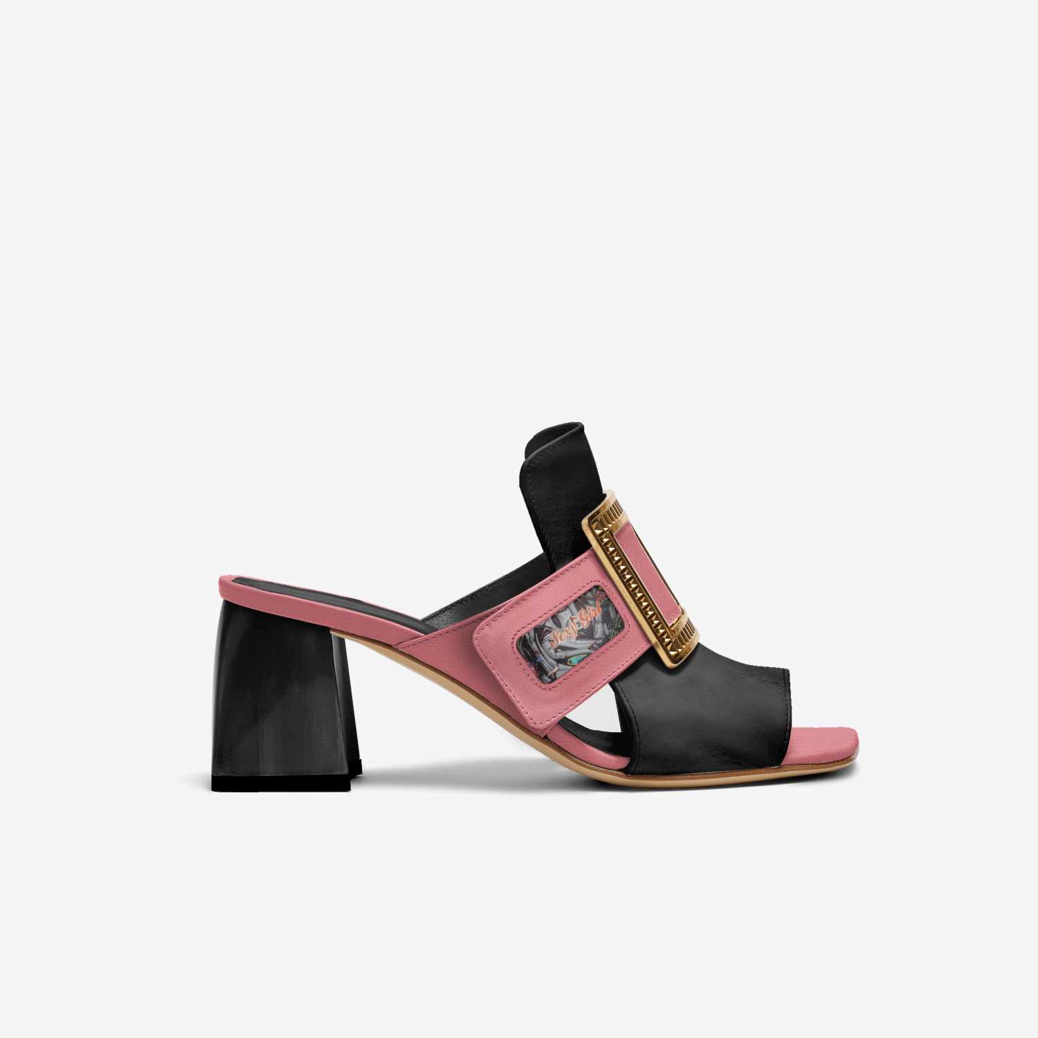 Sexy girl fashion  custom made in Italy shoes by Sher-vawn Robinson | Side view